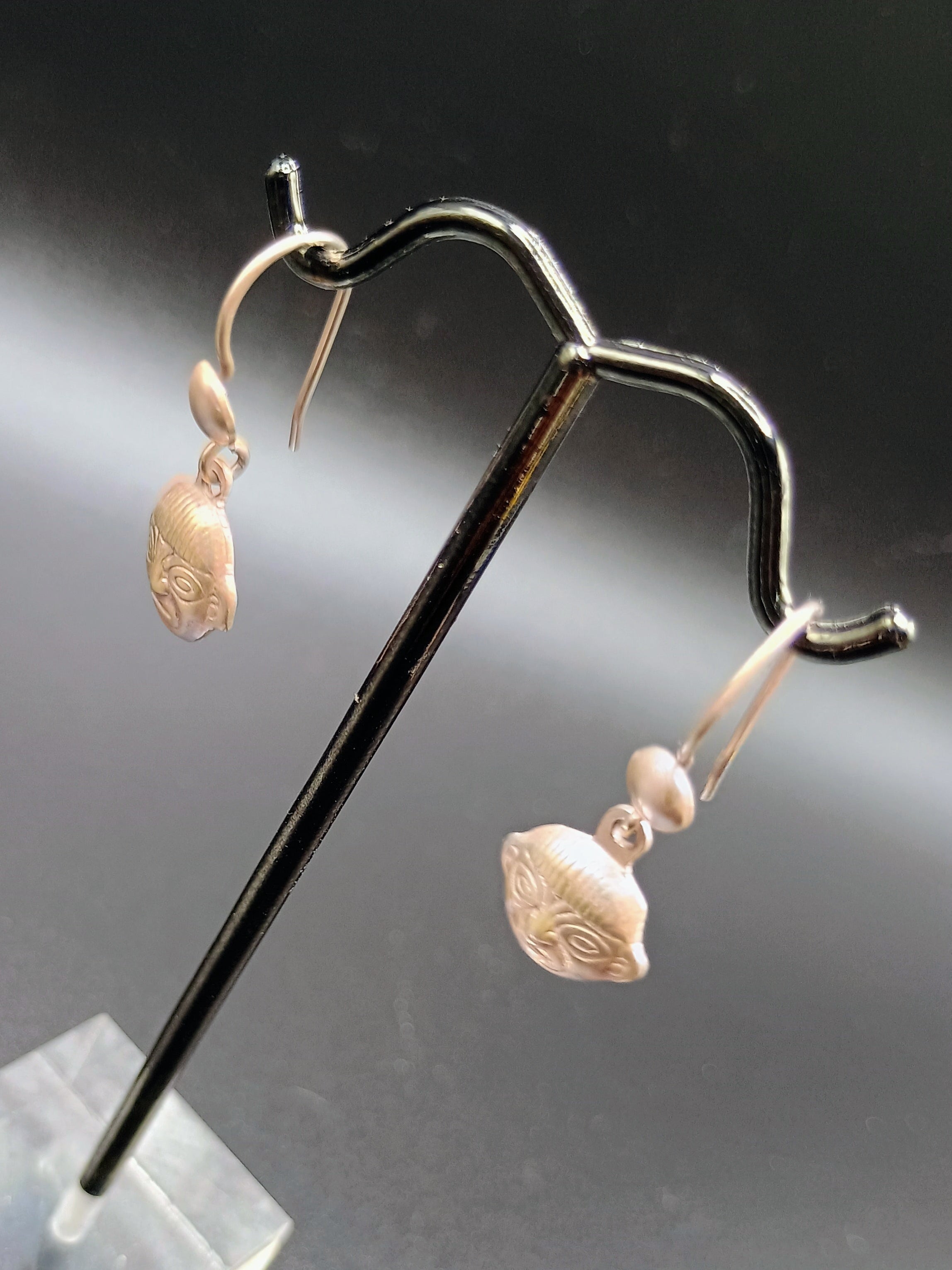 Women's Earrings, 950 Sterling Silver, Peruvian Craftsmanship