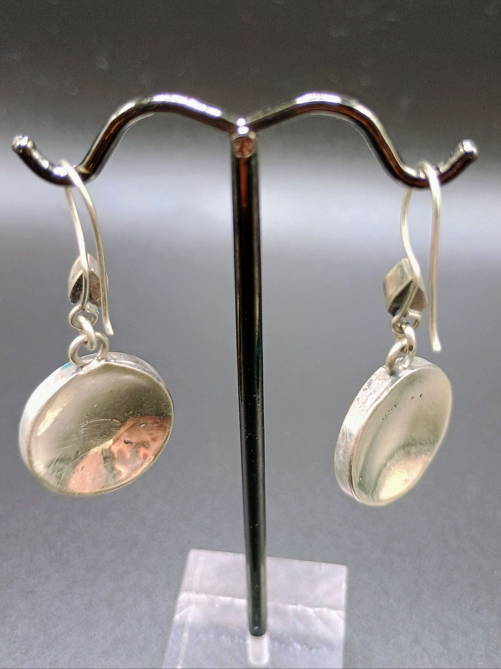 Women's Earrings Sterling Silver 950 Turquoise