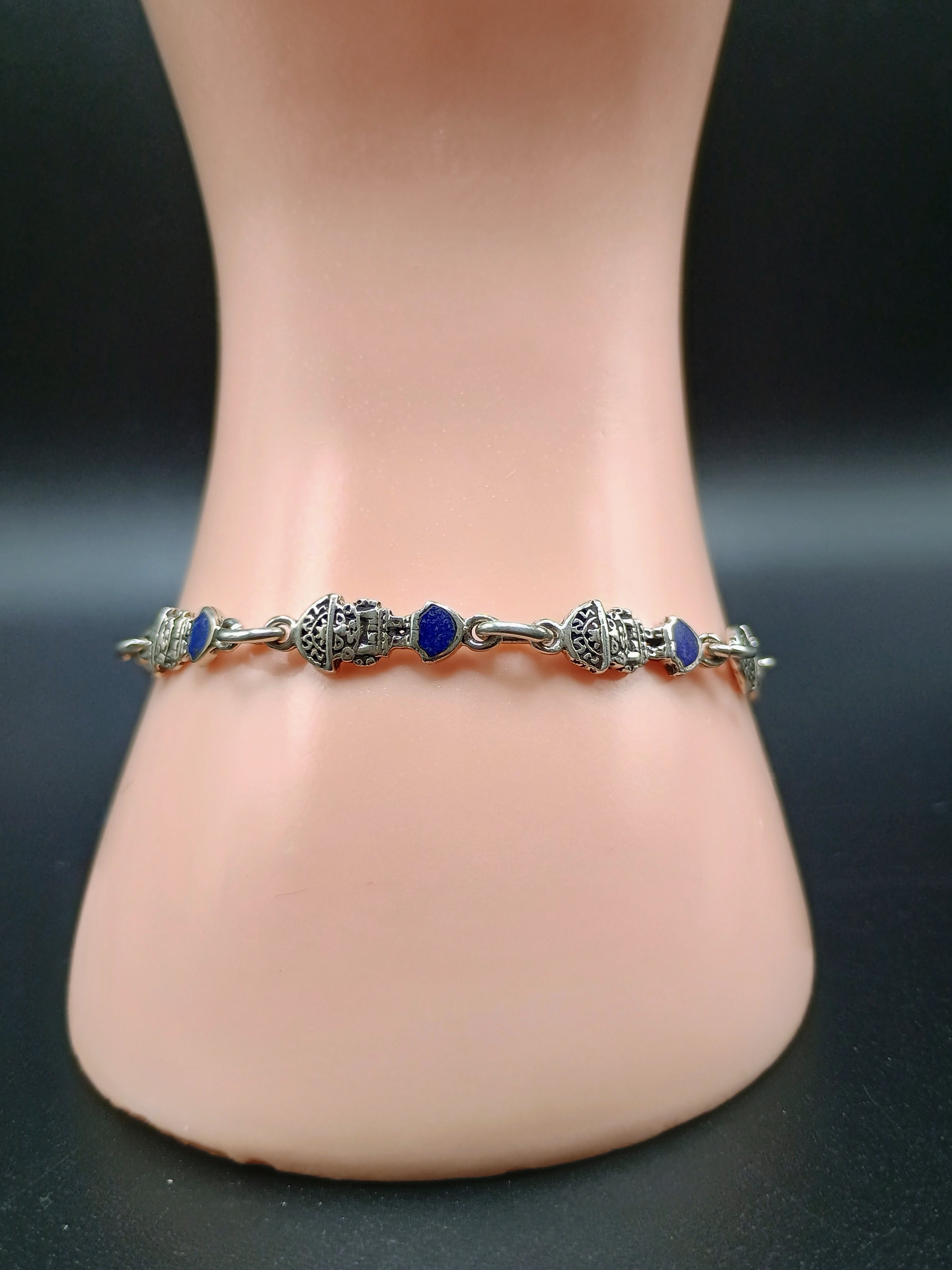 Unisex Handmade Bracelet in 950 Sterling Silver by Tumi