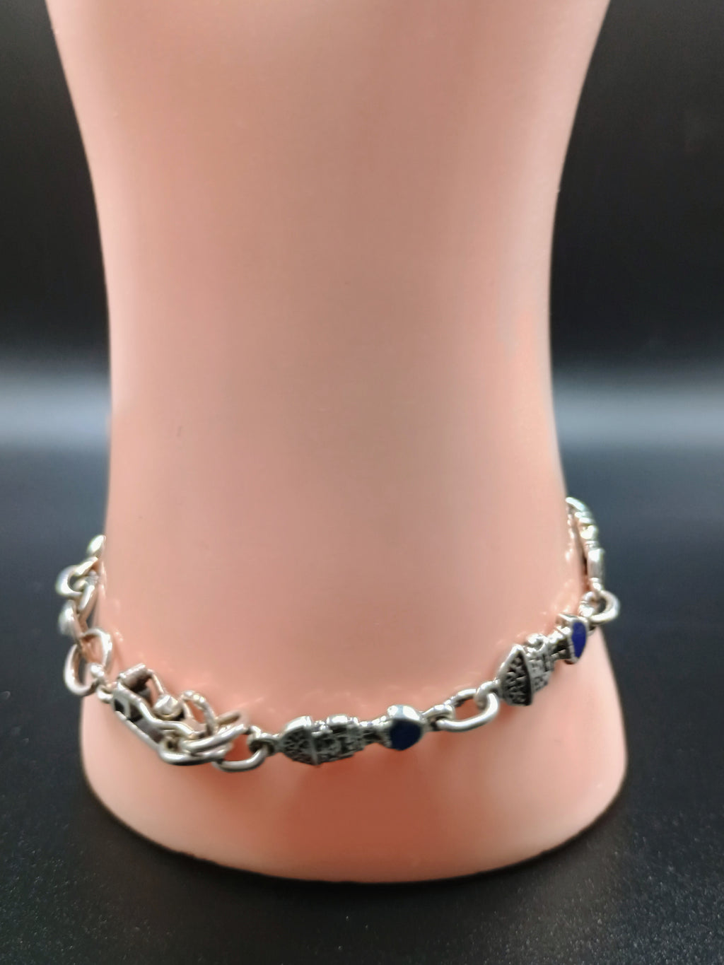 Unisex Handmade Bracelet in 950 Sterling Silver by Tumi