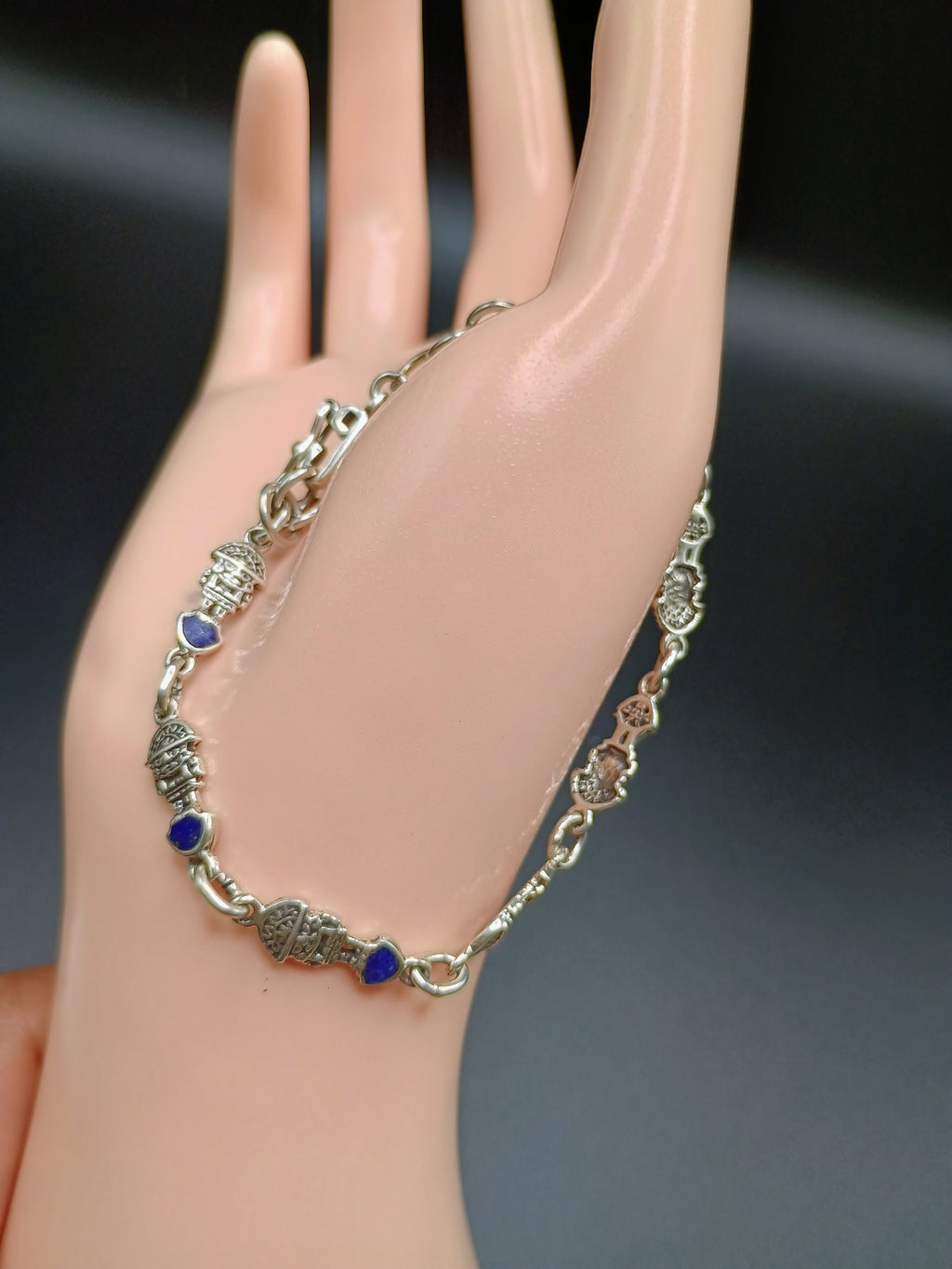 Unisex Handmade Bracelet in 950 Sterling Silver by Tumi