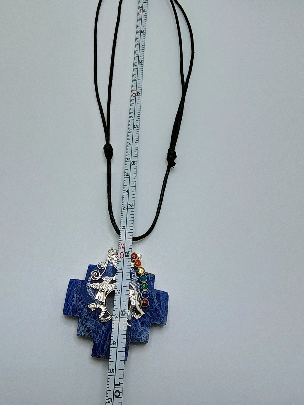 Adjustable Necklace Sterling Silver 950 Natural Stone