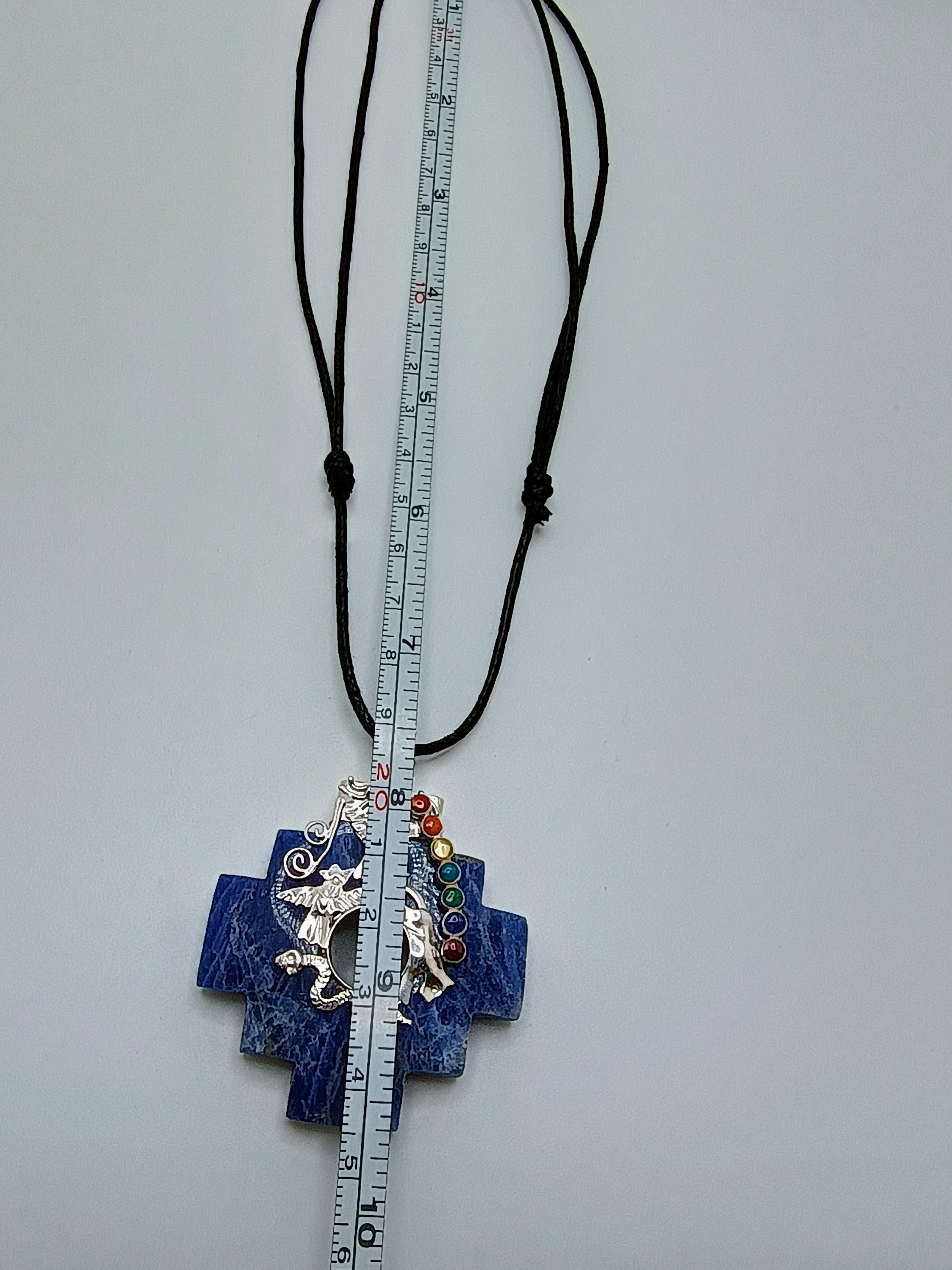 Adjustable Necklace Sterling Silver 950 Natural Stone