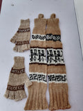 Alpaca Wool Knitted Leg Warmers Set, Traditional Andean Design
