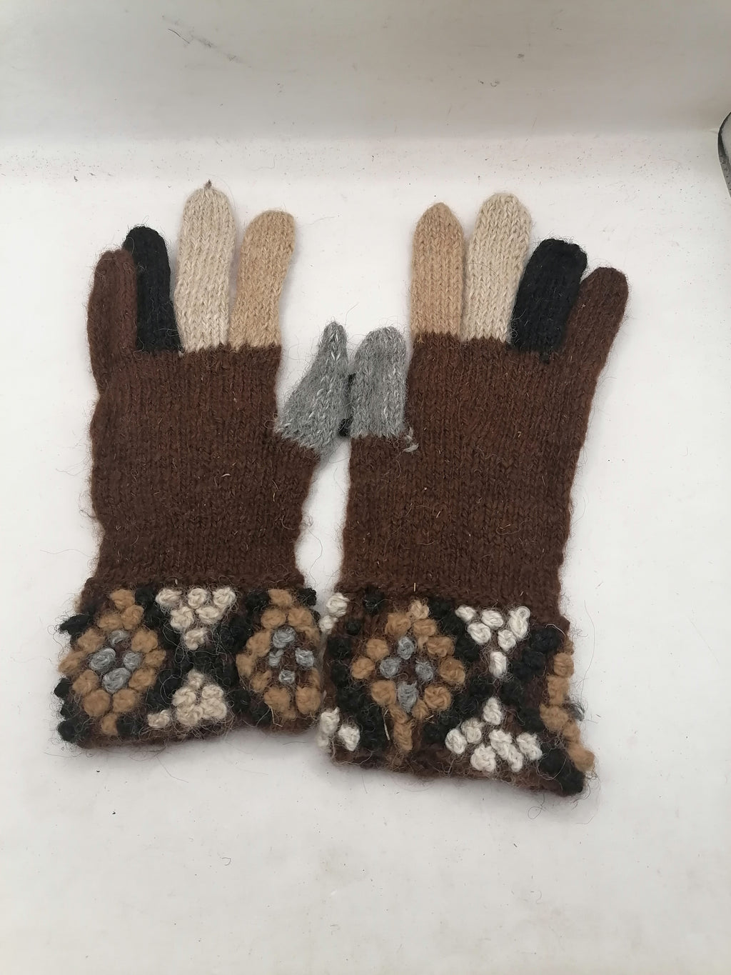 Unisex Gloves Knitted Alpaca Wool Winter Warm Cusco