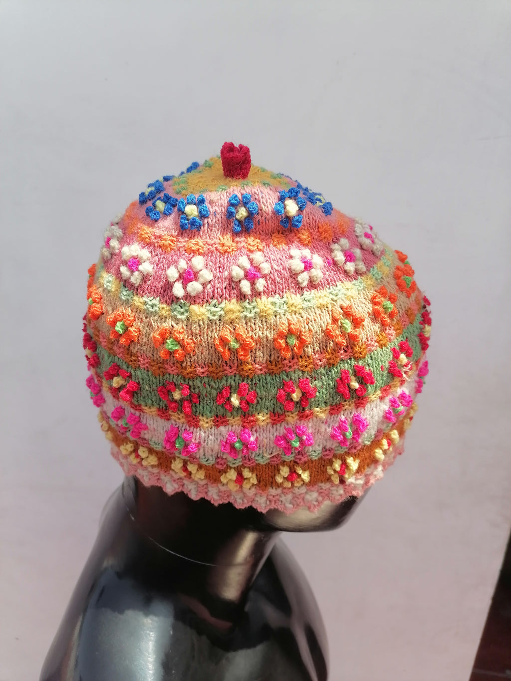 Unisex Knitted Wool Chullo for Warm Winter in Cusco