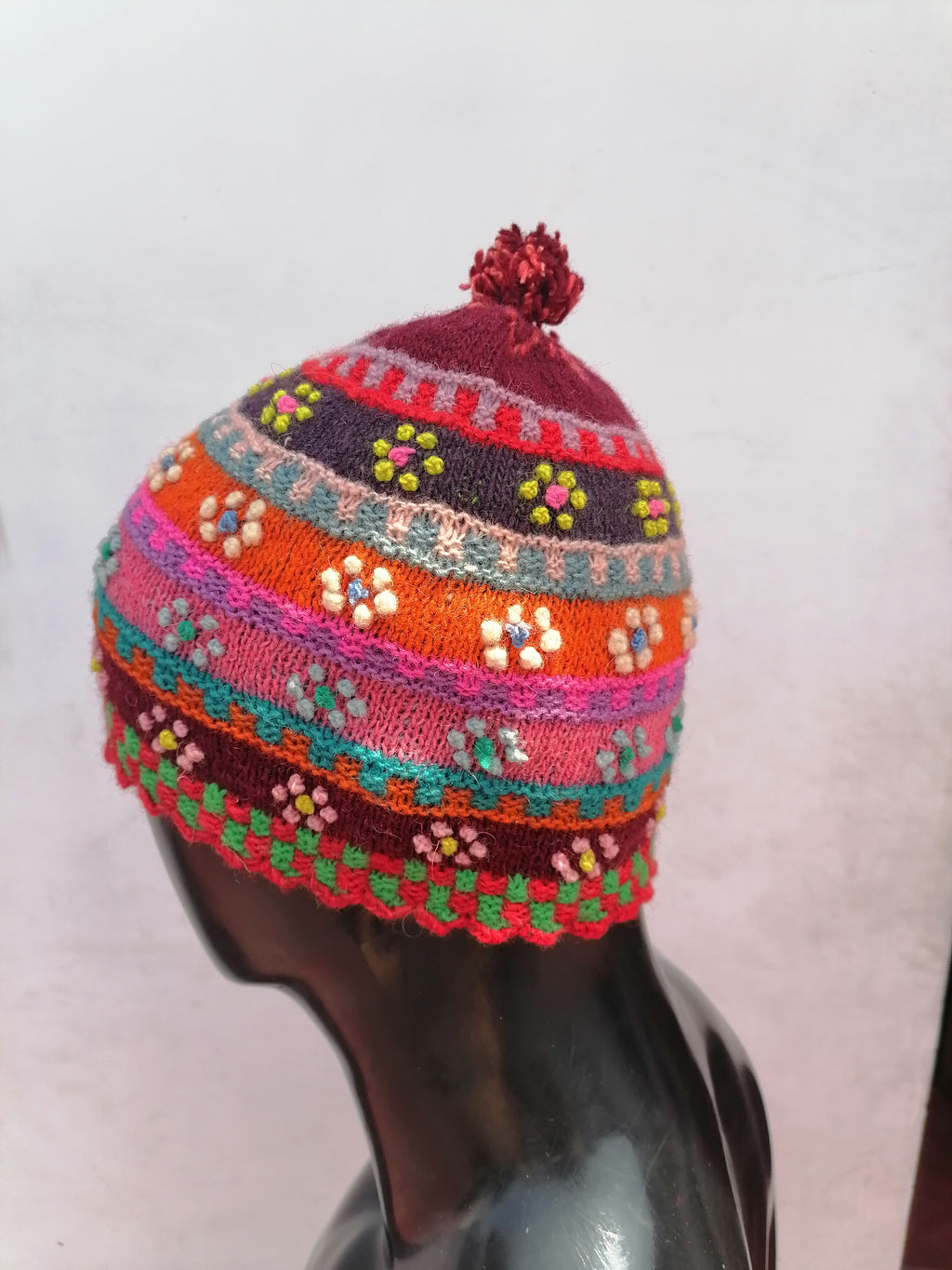Unisex Knitted Wool Chullo for Warm Winter from Cusco, Peruvian Handicraft