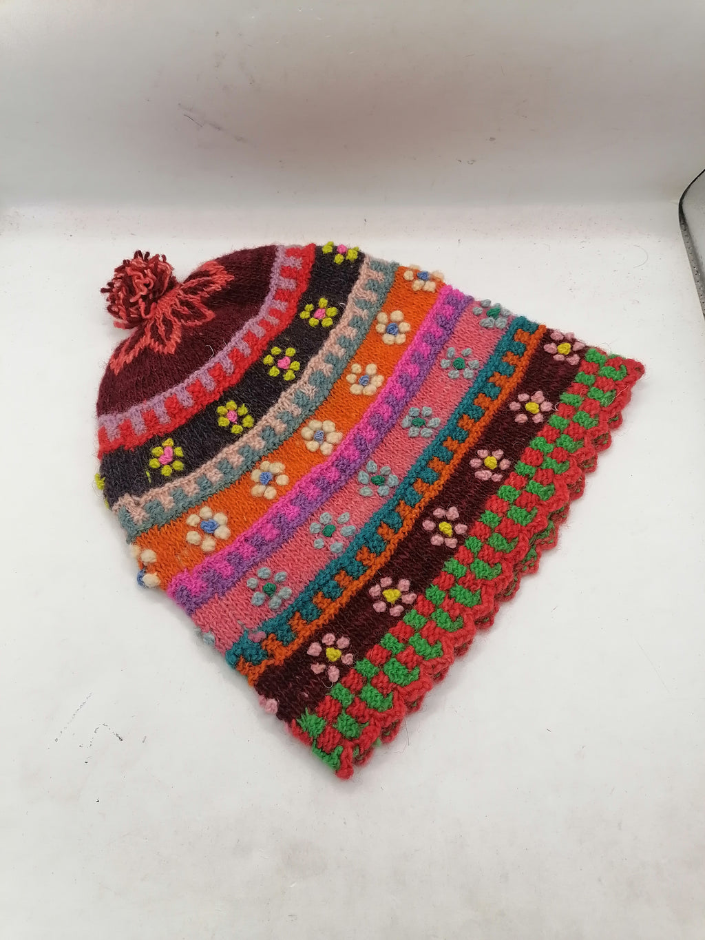 Unisex Knitted Wool Chullo for Warm Winter from Cusco, Peruvian Handicraft