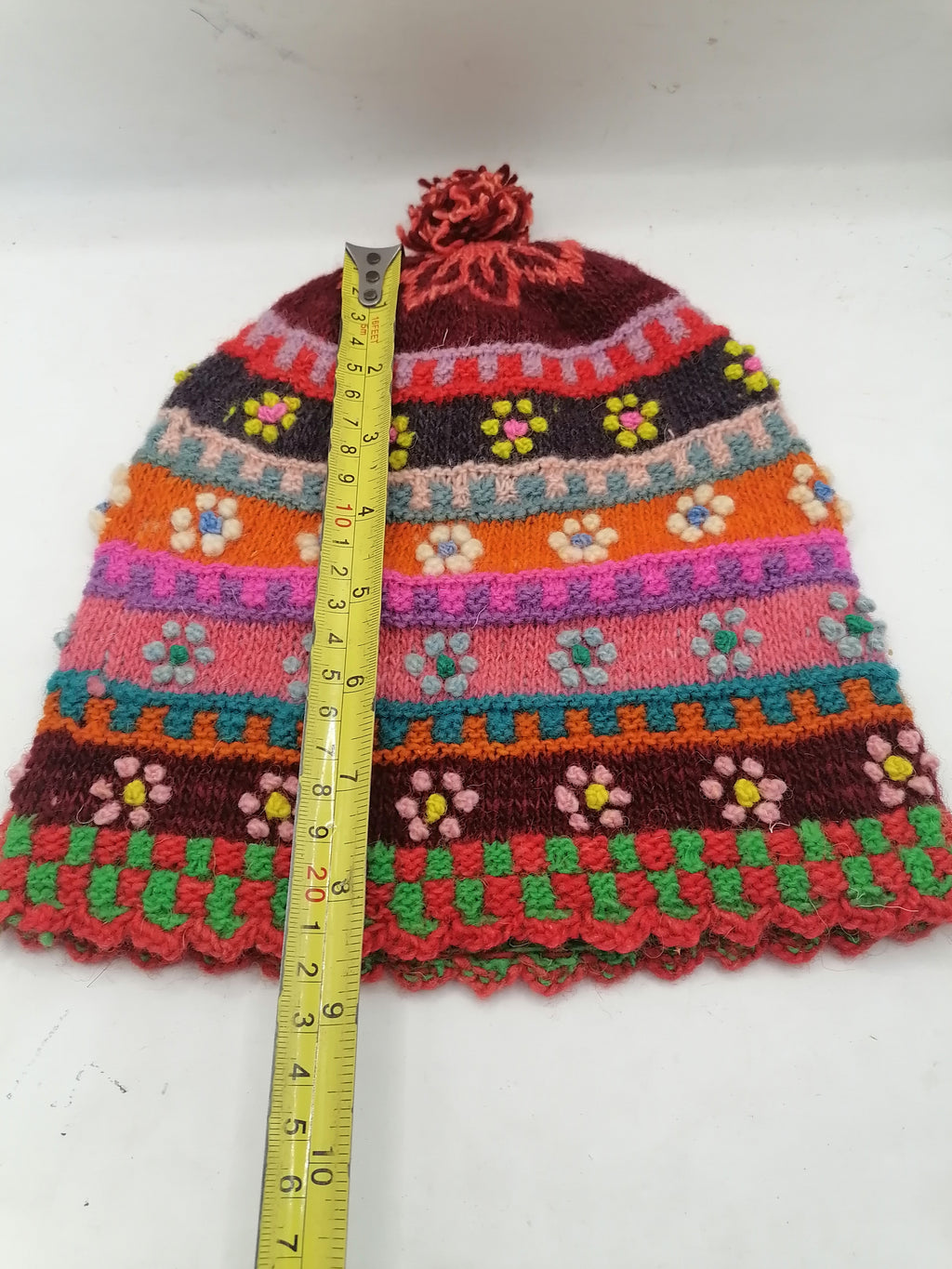 Unisex Knitted Wool Chullo for Warm Winter from Cusco, Peruvian Handicraft