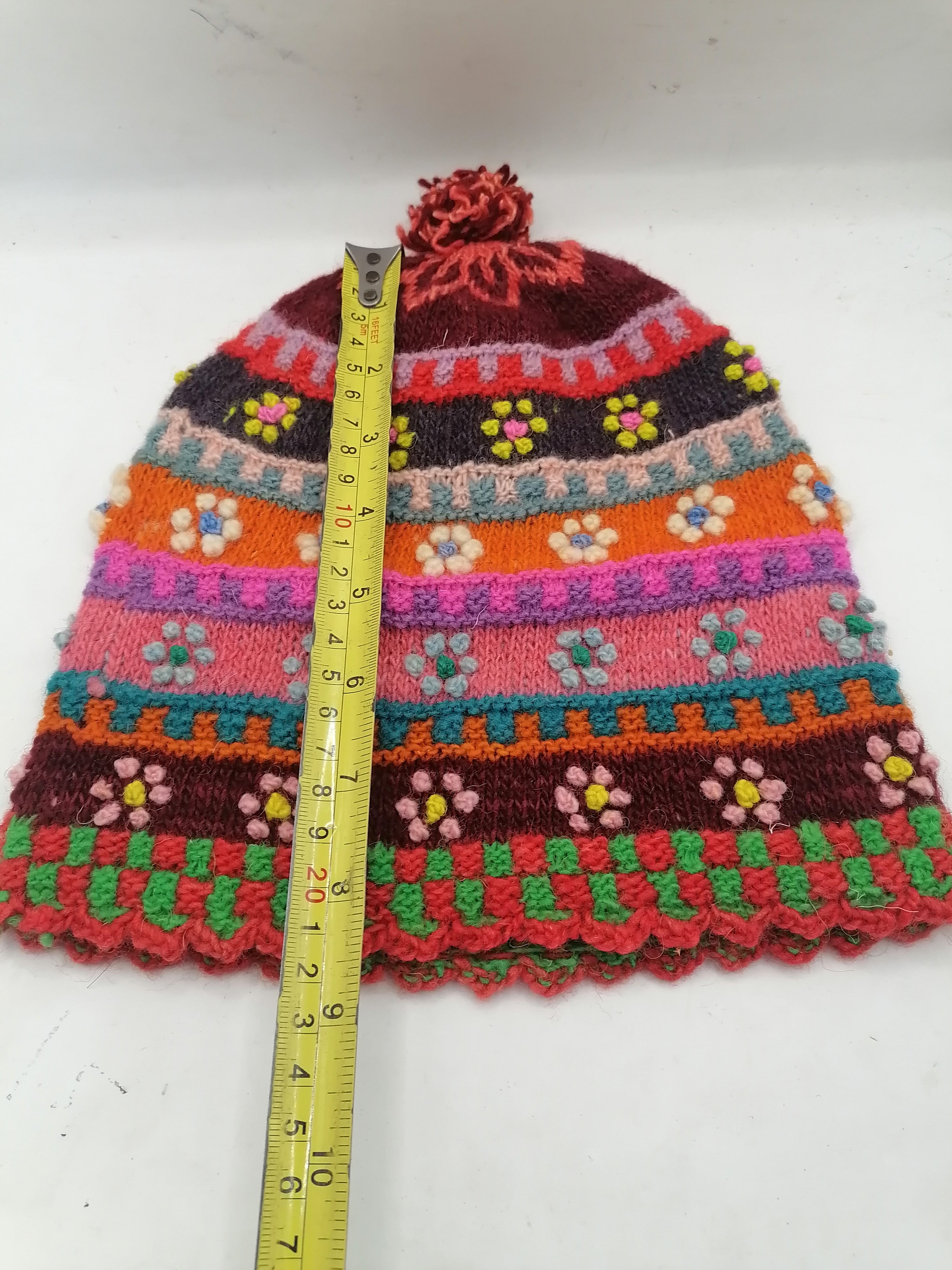 Unisex Knitted Wool Chullo for Warm Winter from Cusco, Peruvian Handicraft