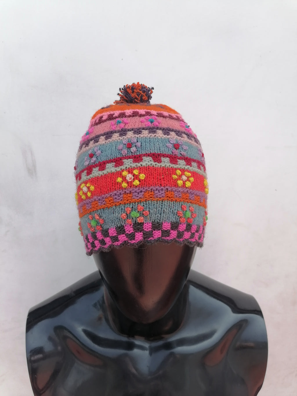 Traditional Andean Chullo Woven Sheep's Wool Warm Winter Cusco