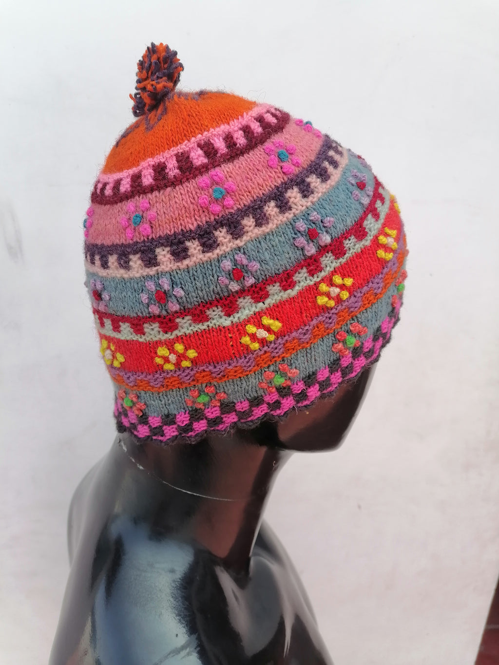 Traditional Andean Chullo Woven Sheep's Wool Warm Winter Cusco