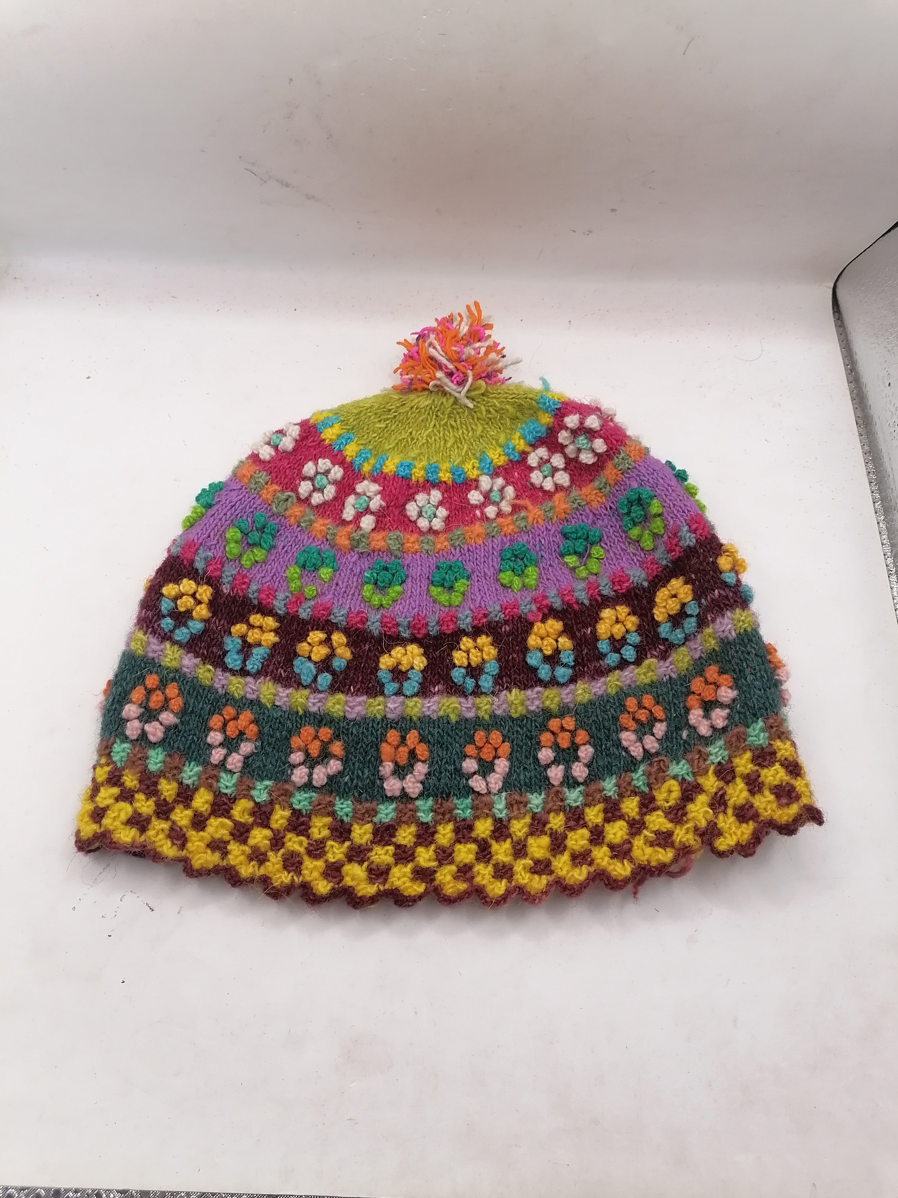 Unisex Knitted Sheep Wool Chullo for Winter Warm Cusco