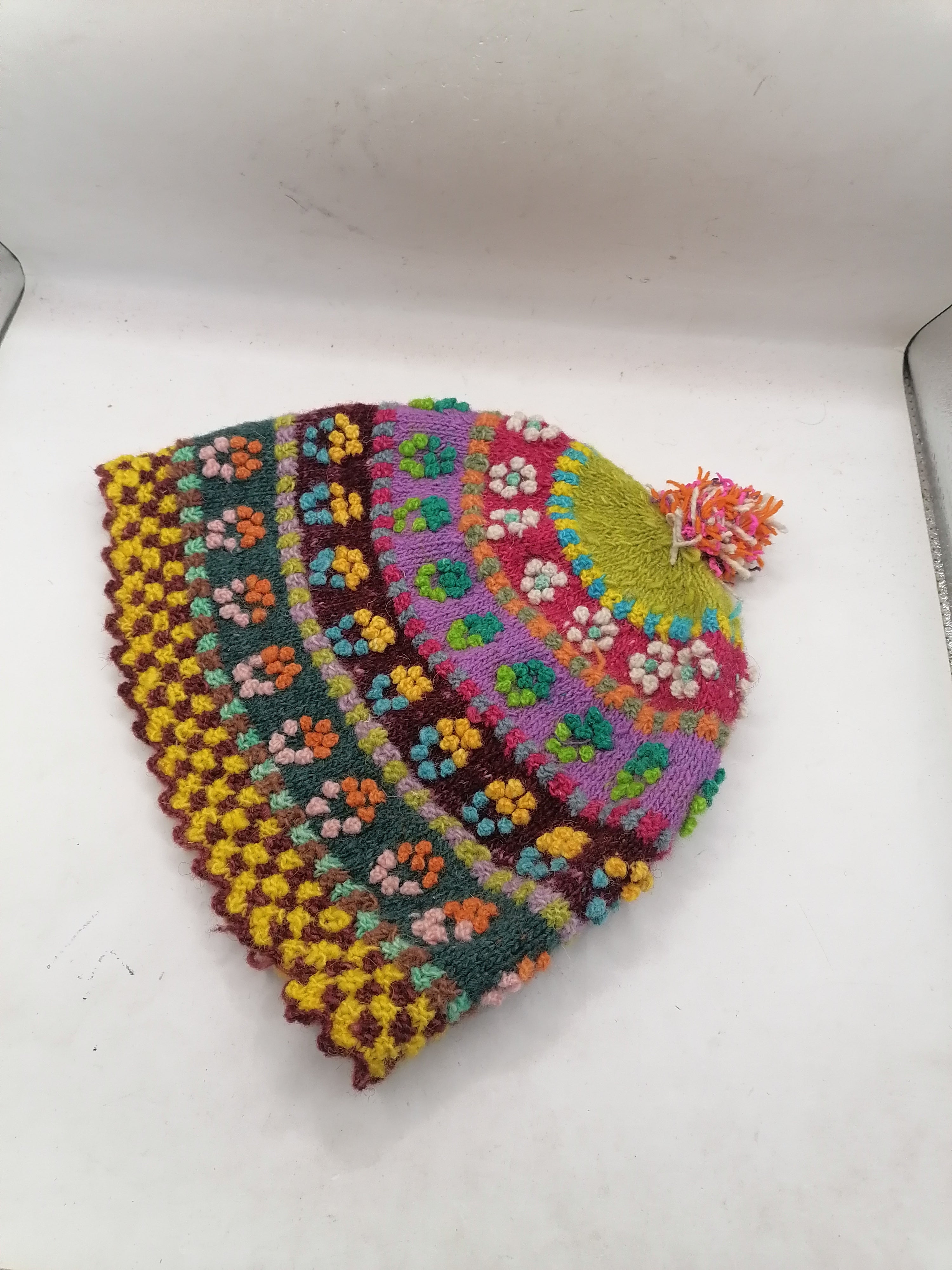 Unisex Knitted Sheep Wool Chullo for Winter Warm Cusco