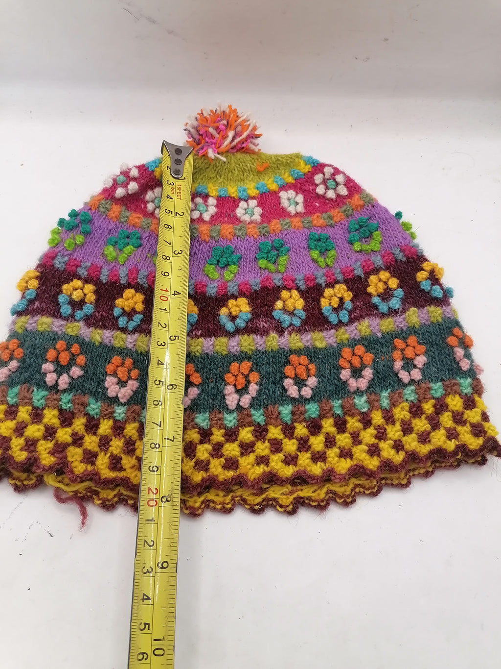 Unisex Knitted Sheep Wool Chullo for Winter Warm Cusco