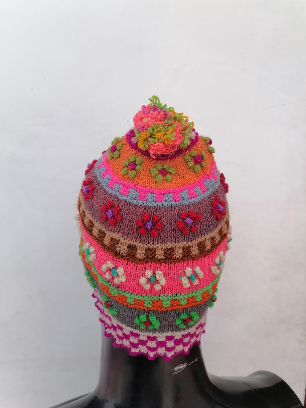 Unisex Knitted Sheep Wool Chullo for Winter Warm Cusco