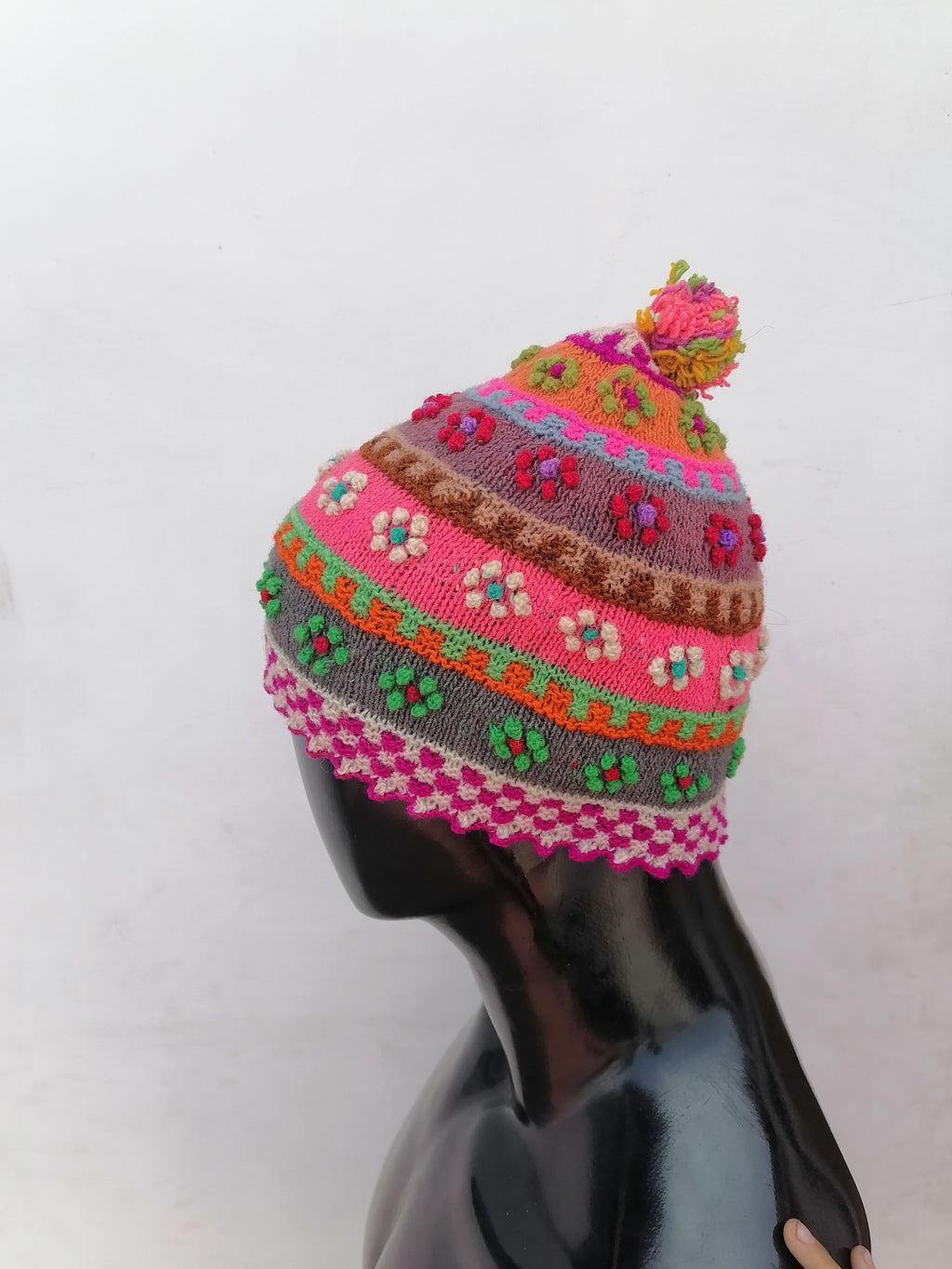 Unisex Knitted Sheep Wool Chullo for Winter Warm Cusco