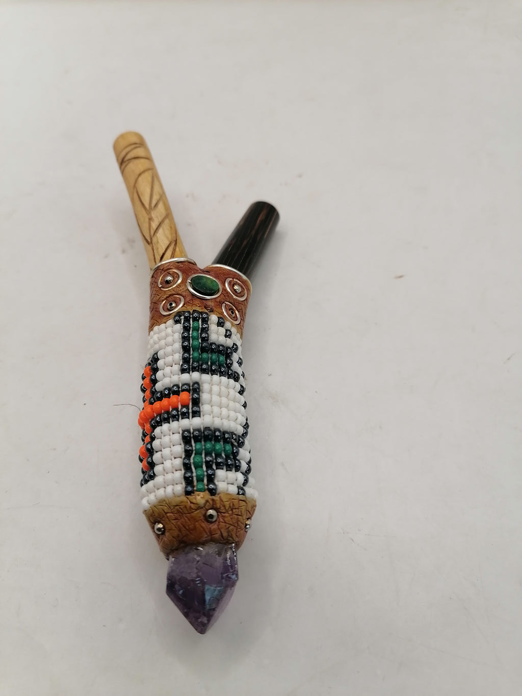Peruvian Kuripe Unisex Handmade Chonta Wood