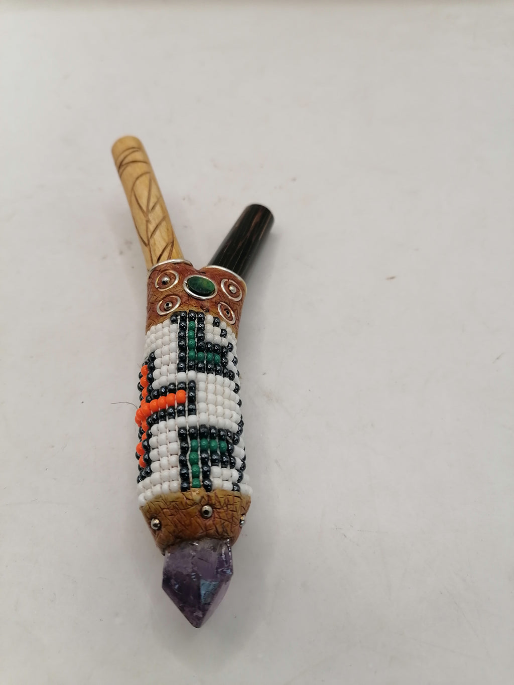 Peruvian Kuripe Unisex Handmade Chonta Wood