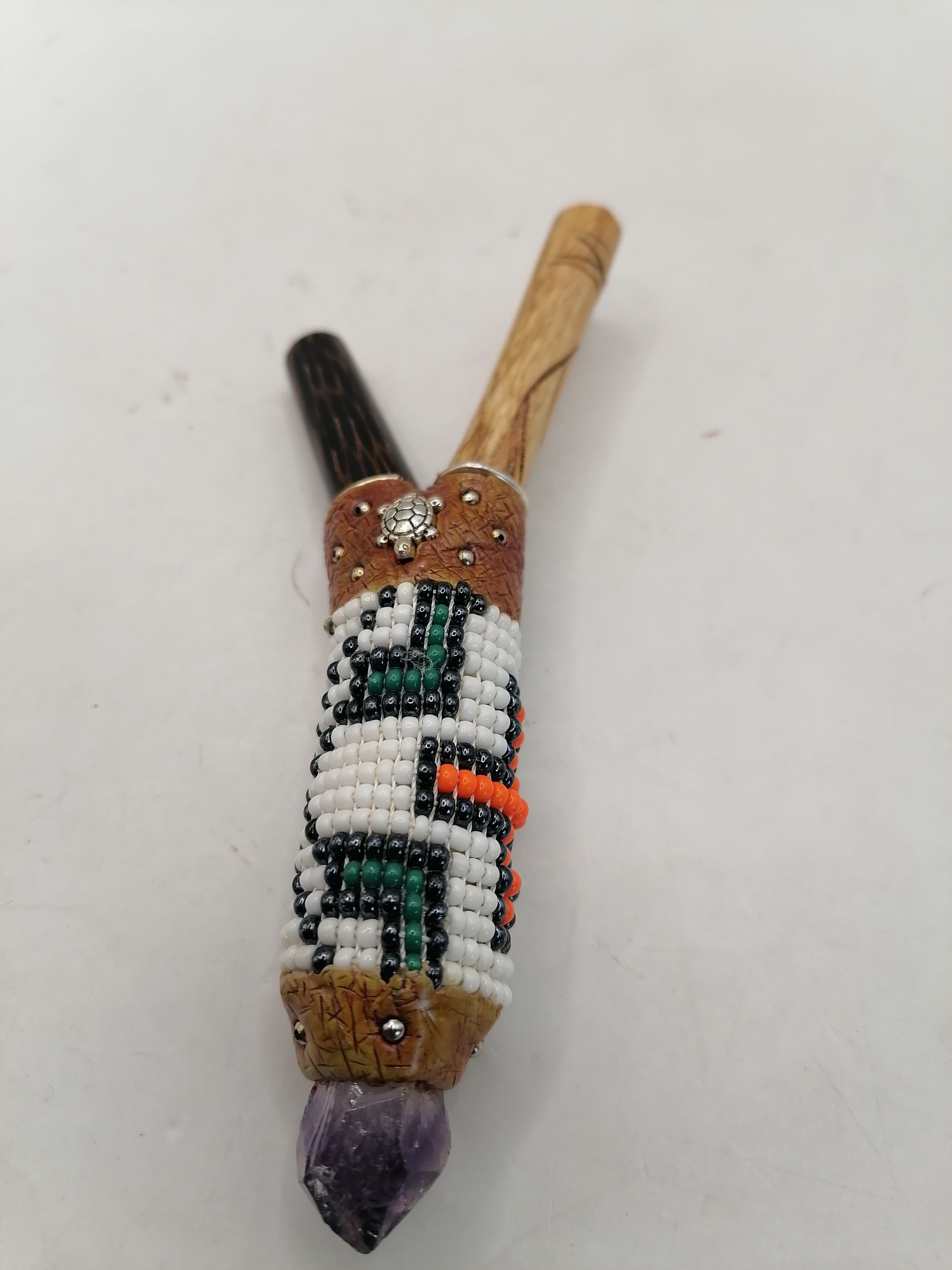 Peruvian Kuripe Unisex Handmade Chonta Wood