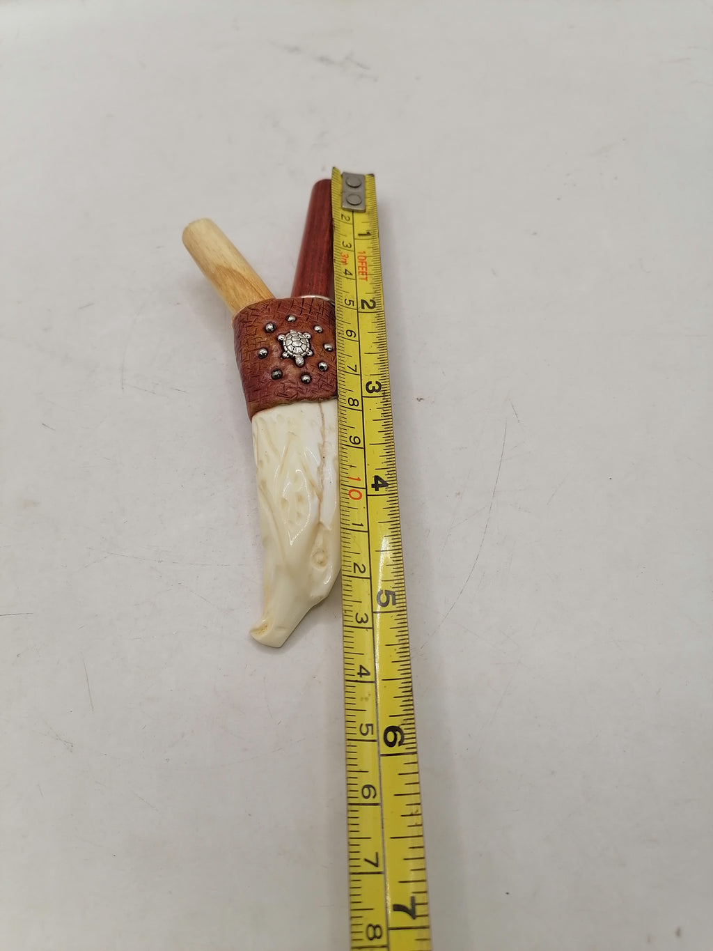 Kuripe Unisex Handmade Chonta Stick Bone Condor Design