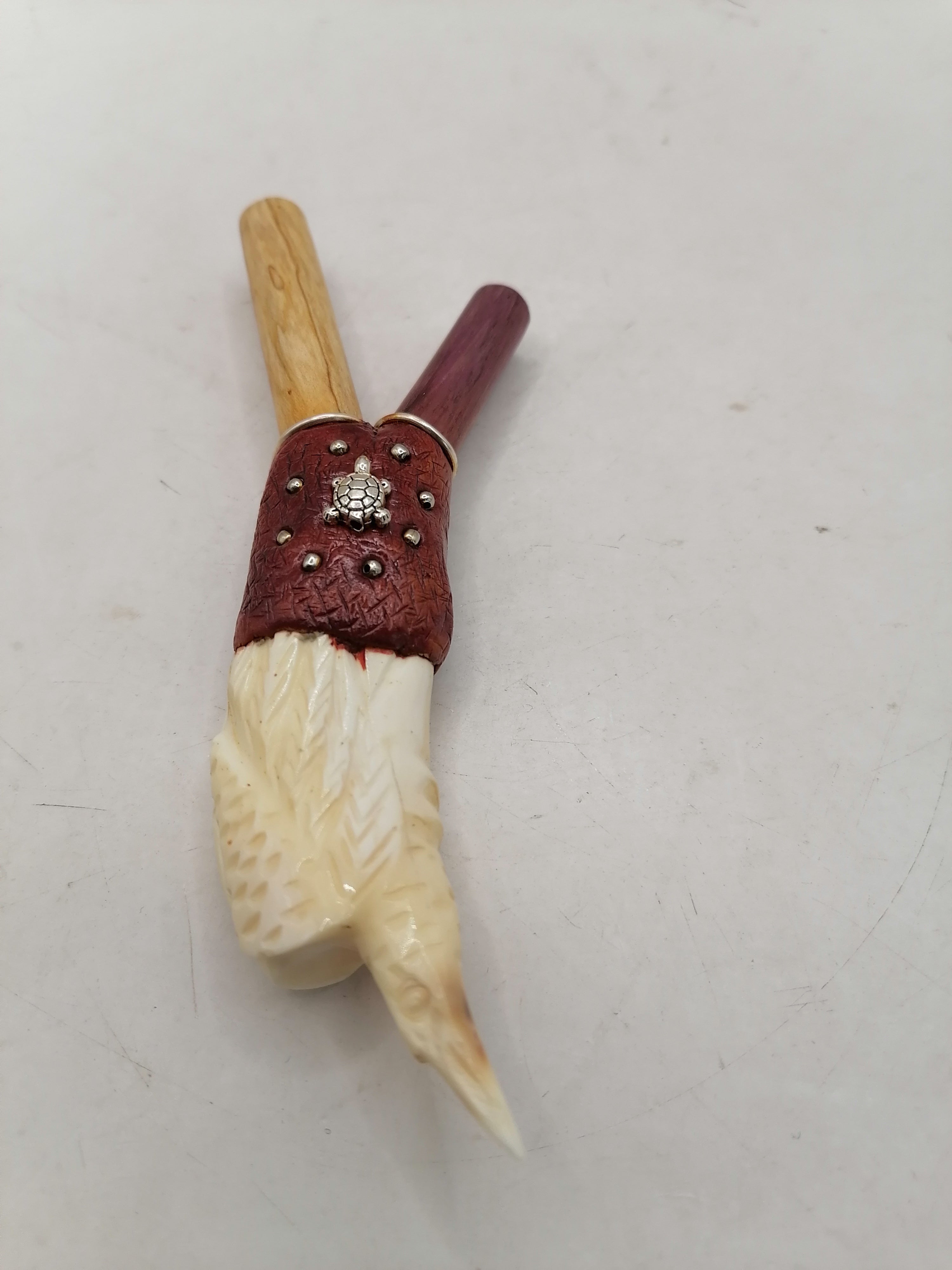 Kuripe Unisex Shamanic Handmade Palo Santo Hummingbird Design