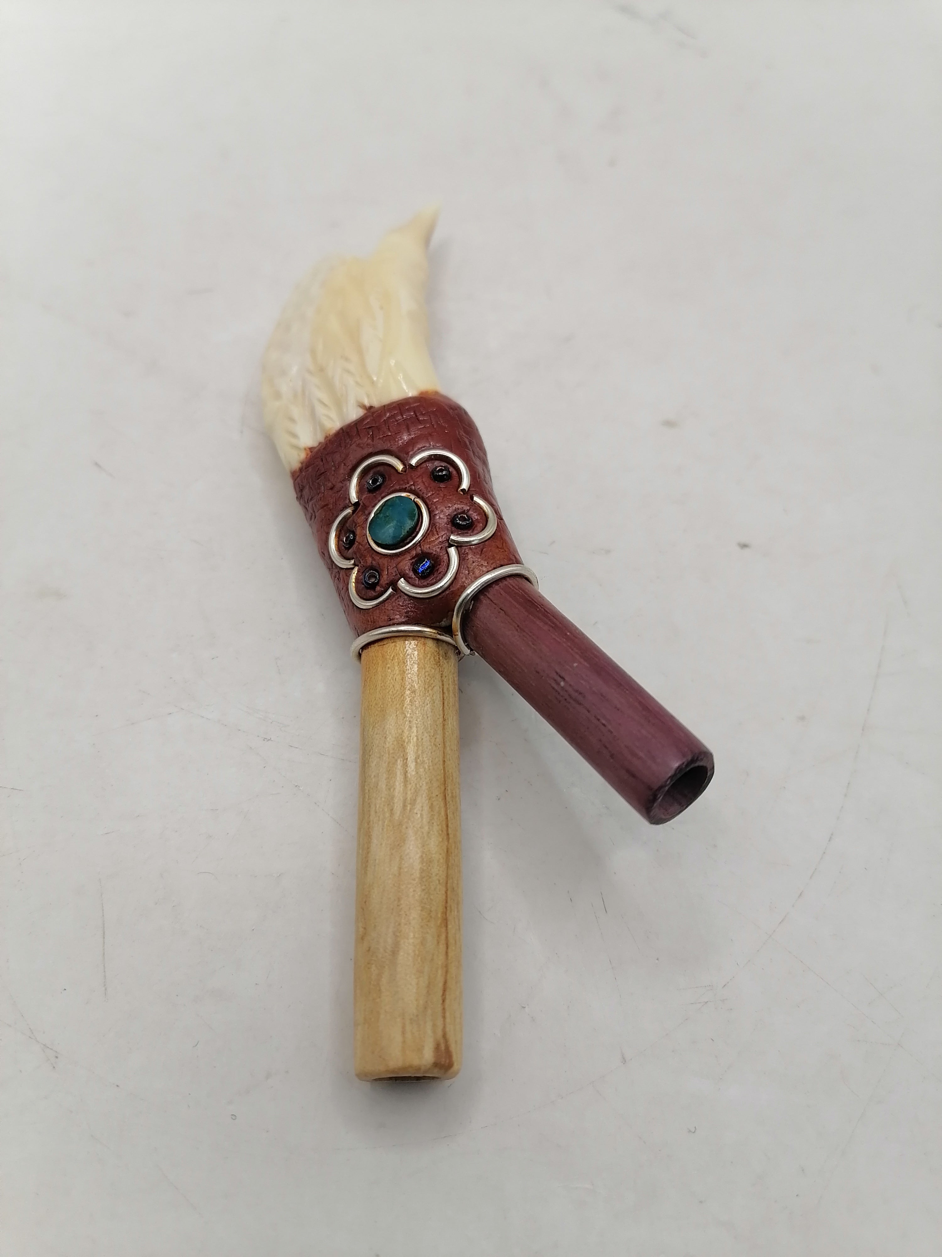 Kuripe Unisex Shamanic Handmade Palo Santo Hummingbird Design