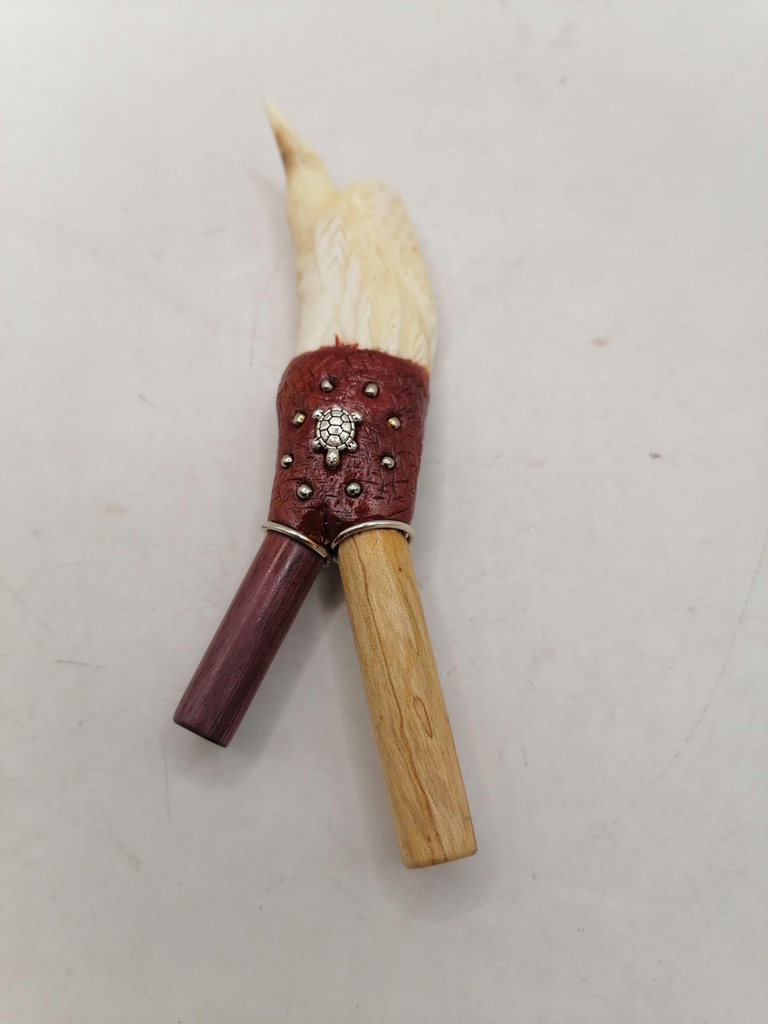 Kuripe Unisex Shamanic Handmade Palo Santo Hummingbird Design