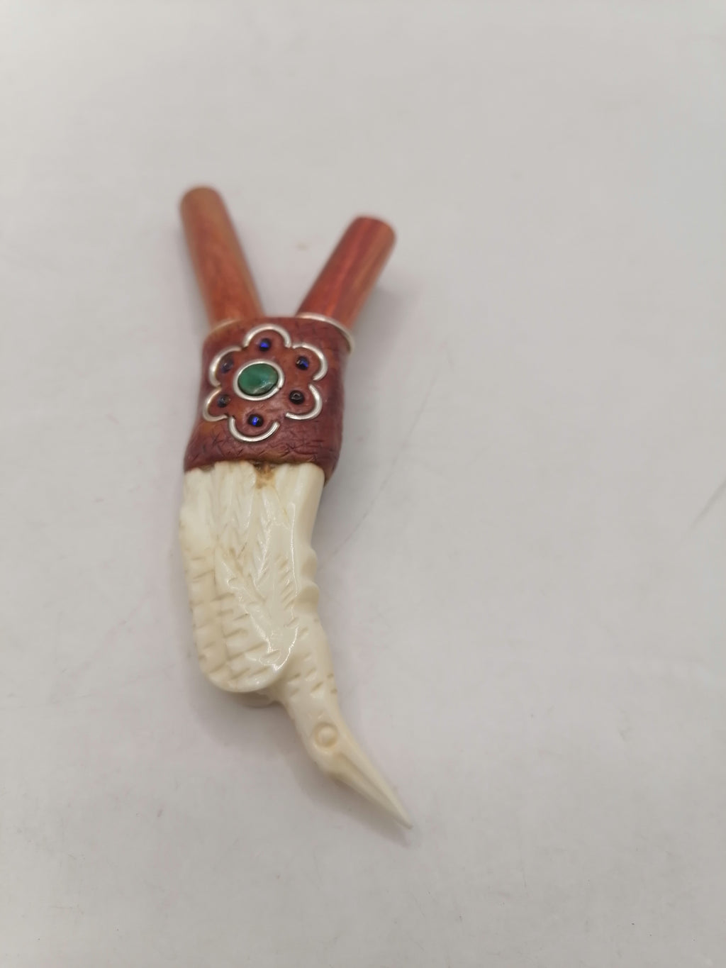 Kuripe Ceremonial Handcrafted Applicator Hummingbird Design