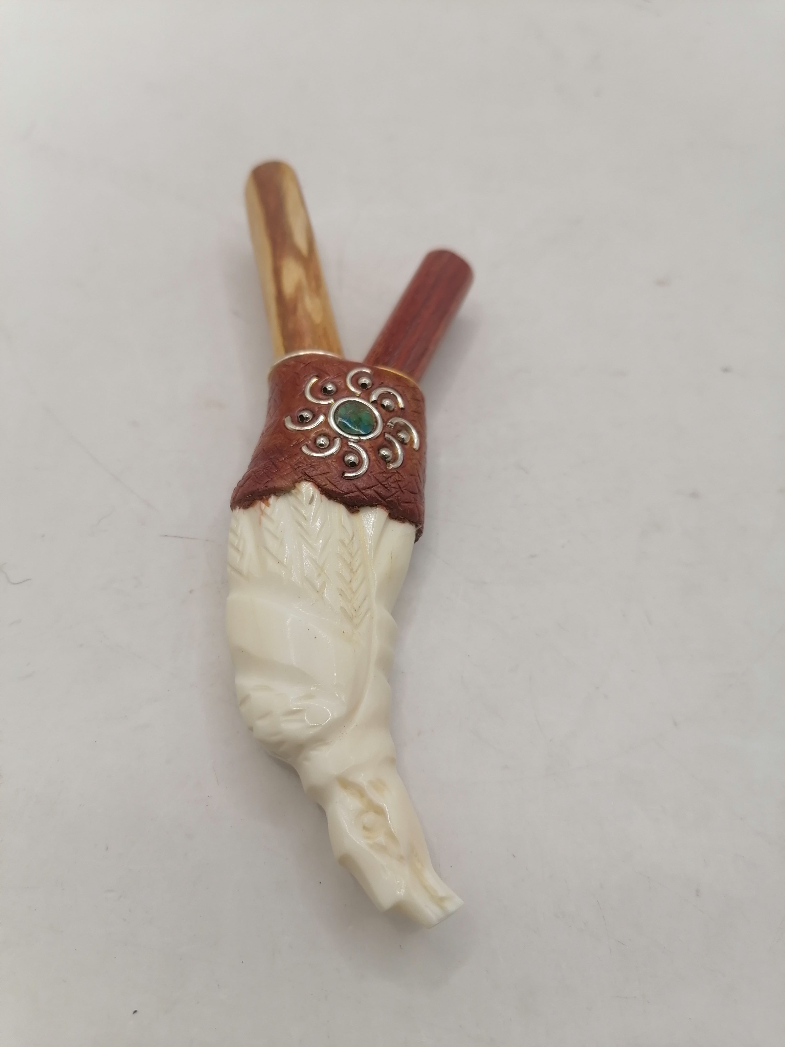 Kuripe Unisex Handmade Chonta Wood Condor Design