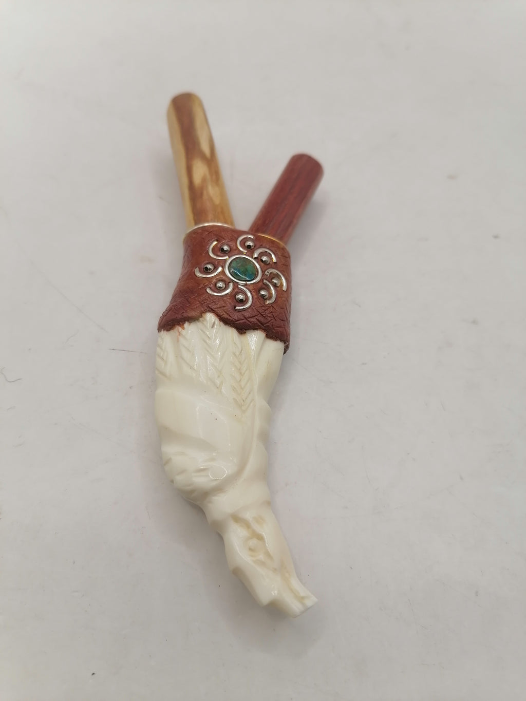 Kuripe Unisex Handmade Chonta Wood Condor Design