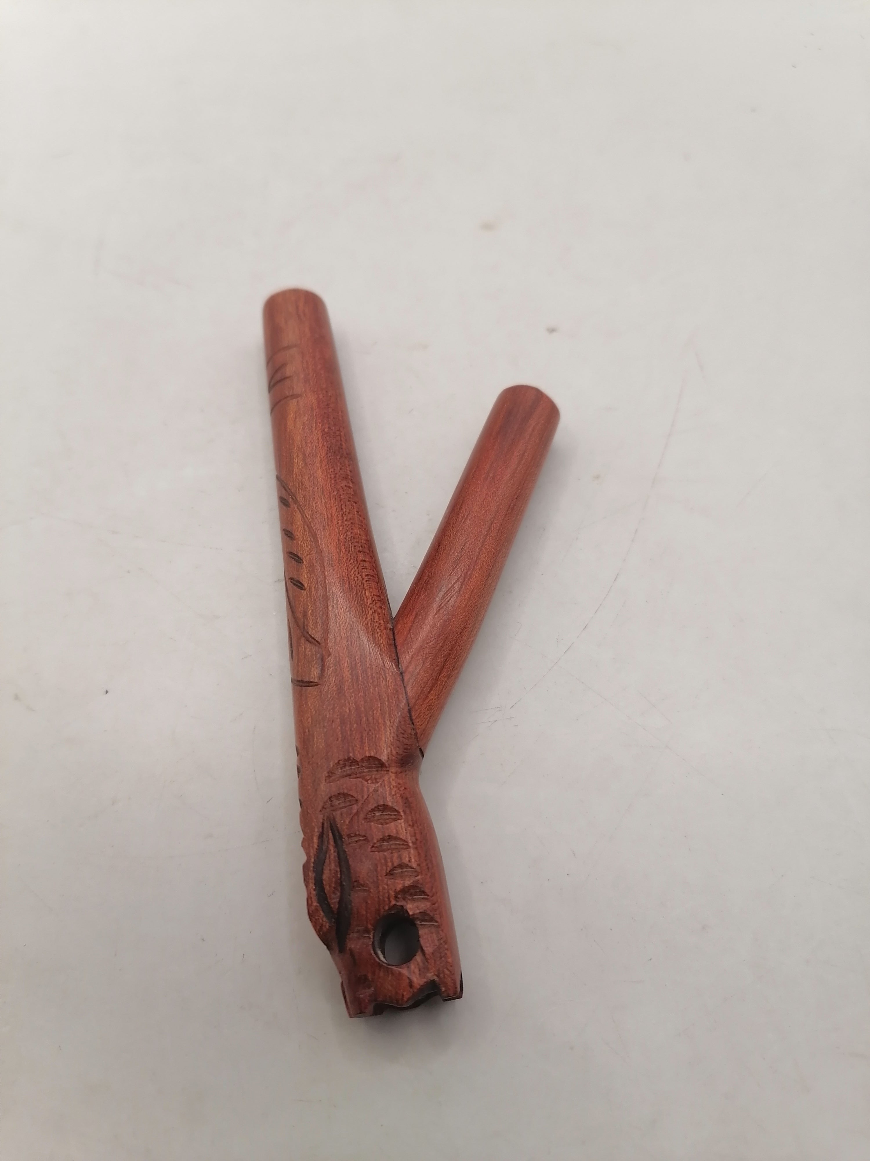 Kuripe Unisex Shaman Handmade Chonta Wood Peruvian Craft Cusco