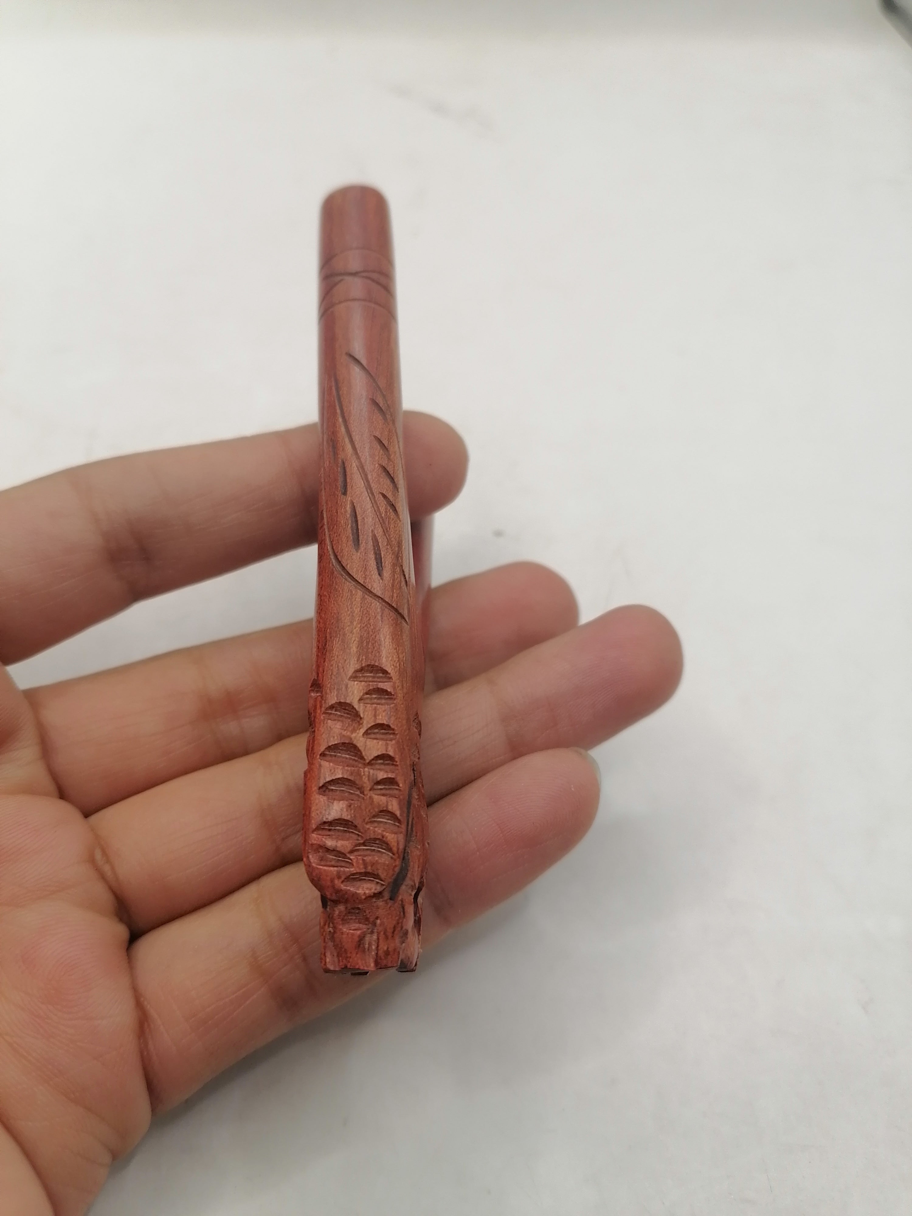 Kuripe Unisex Shaman Handmade Chonta Wood Peruvian Craft Cusco