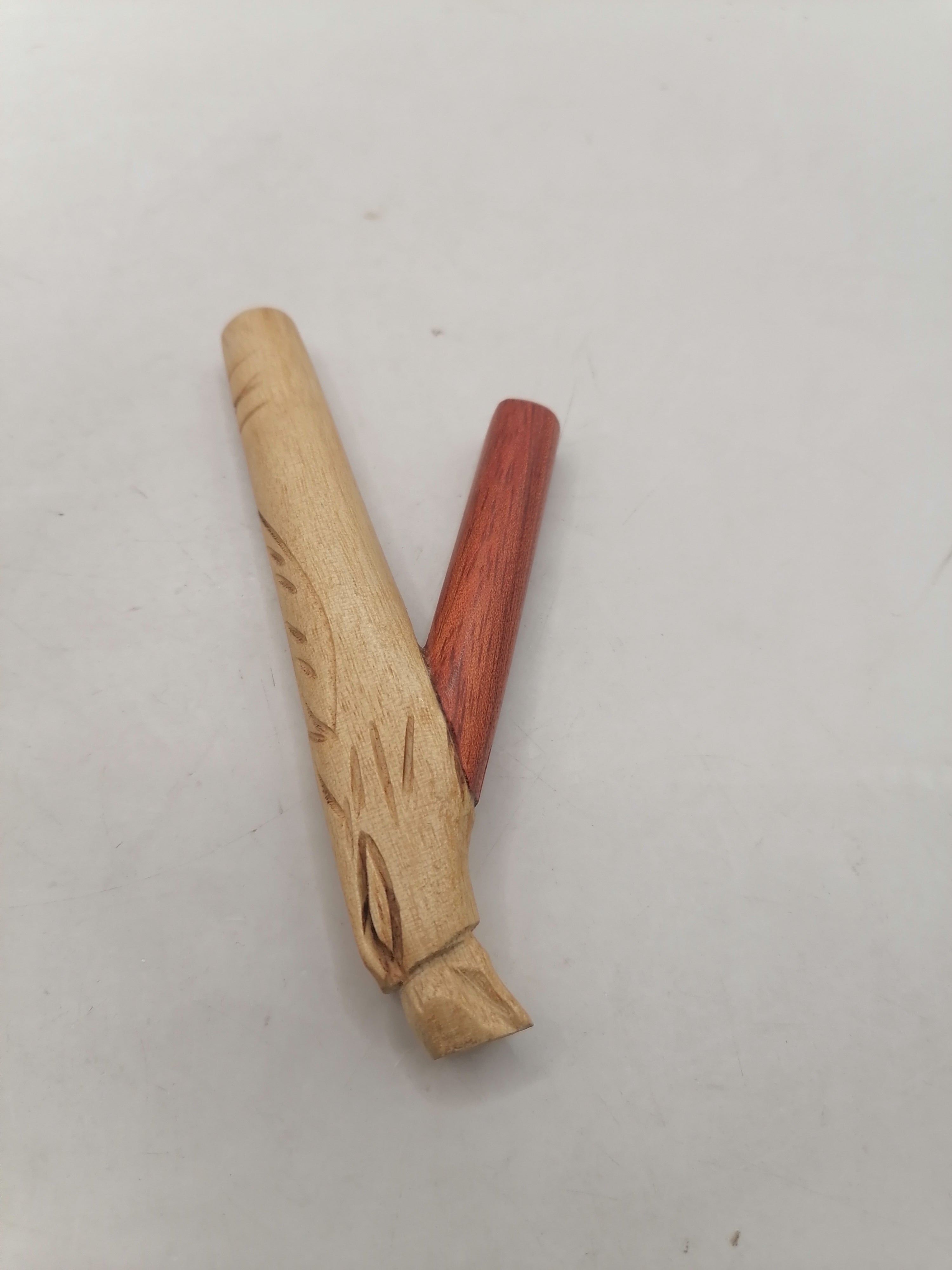 Kuripe Unisex Handmade Chonta Wood Condor Design