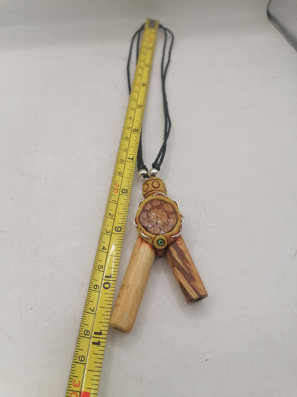 Adjustable Unisex Necklace Kuripe Palo Chonta Peruvian Handicraft Cusco