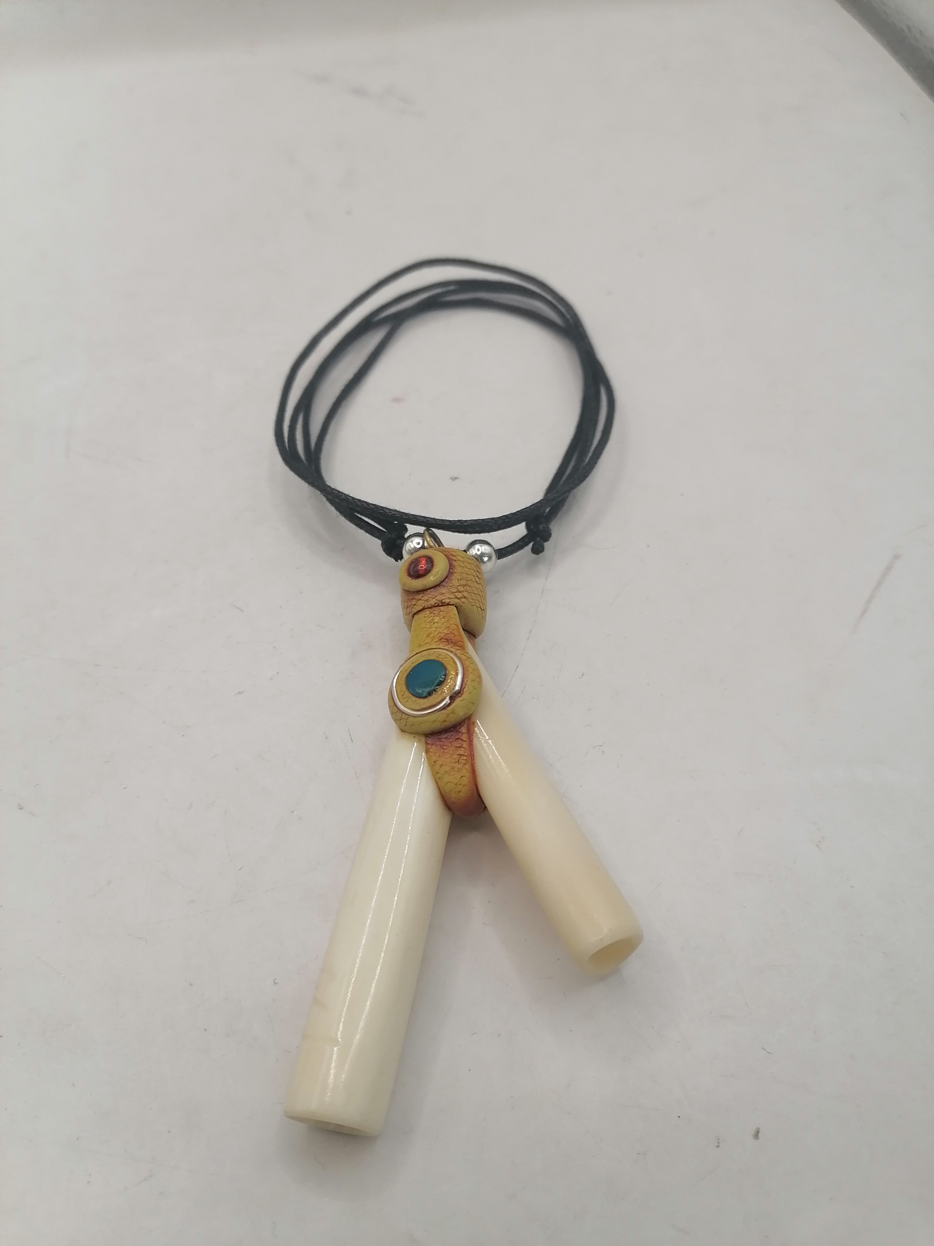 Peruvian Kuripe Handmade Carved Bone Ayahuasca Flower