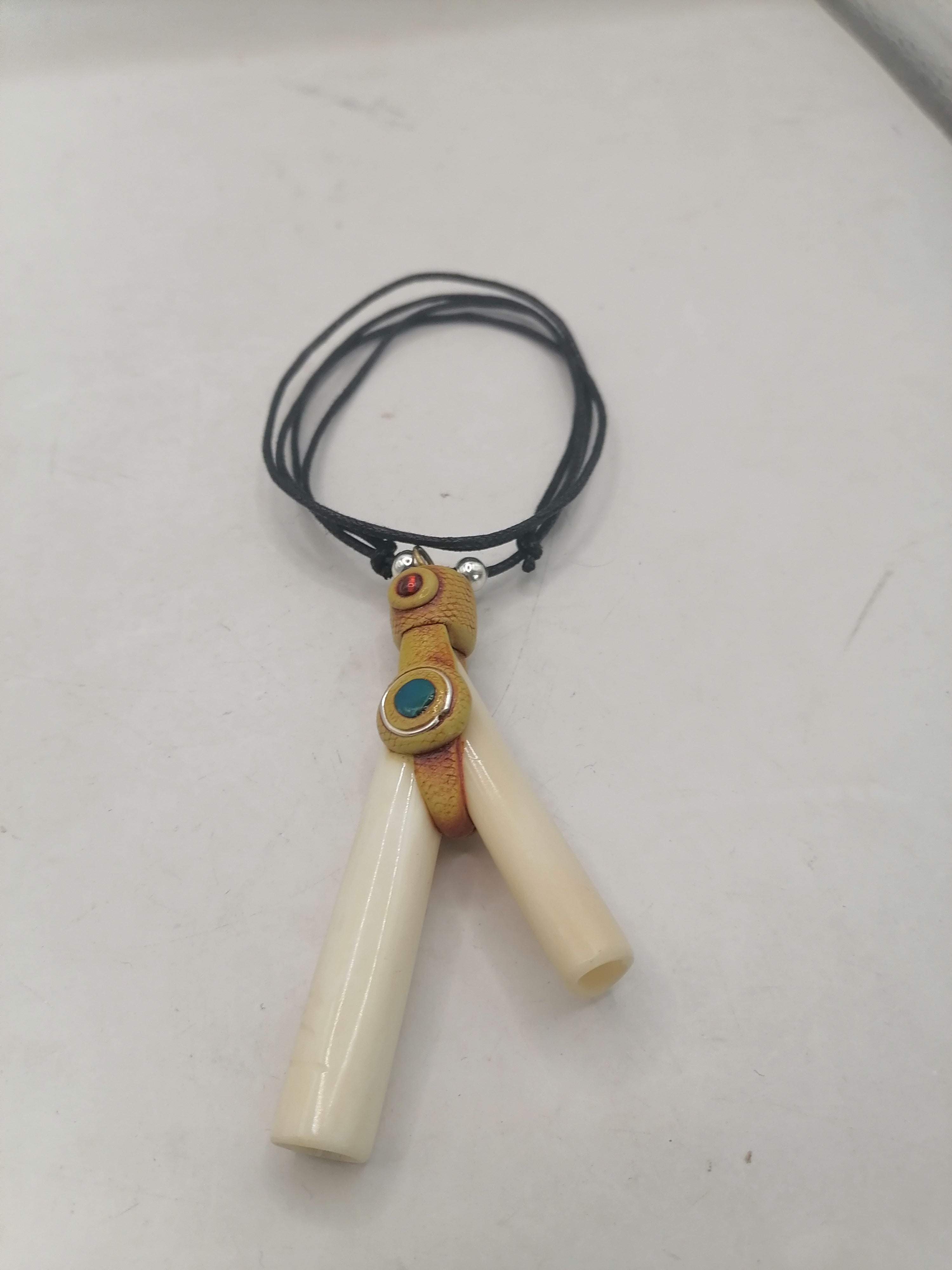 Peruvian Kuripe Handmade Carved Bone Ayahuasca Flower