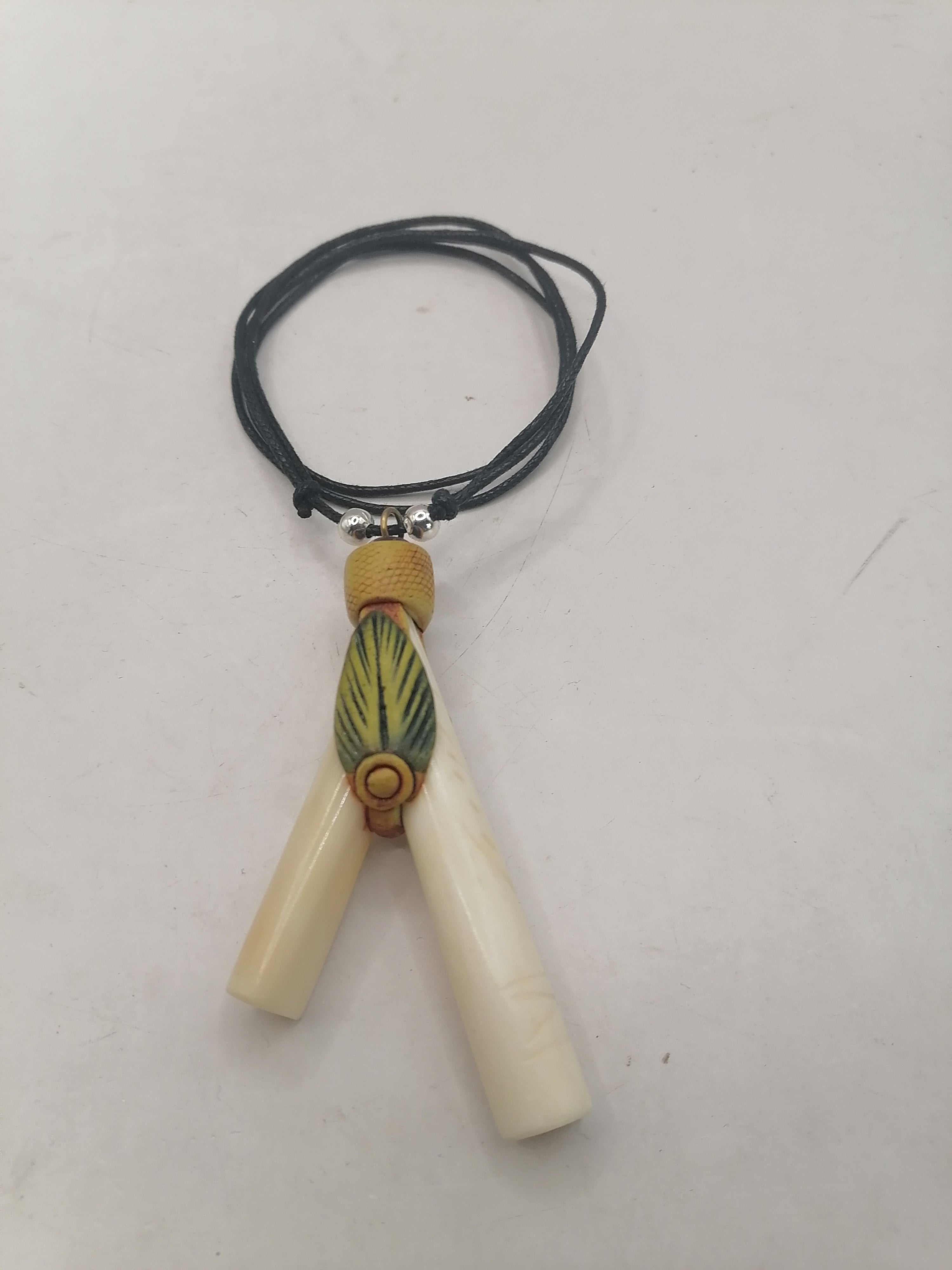 Peruvian Kuripe Handmade Carved Bone Ayahuasca Flower