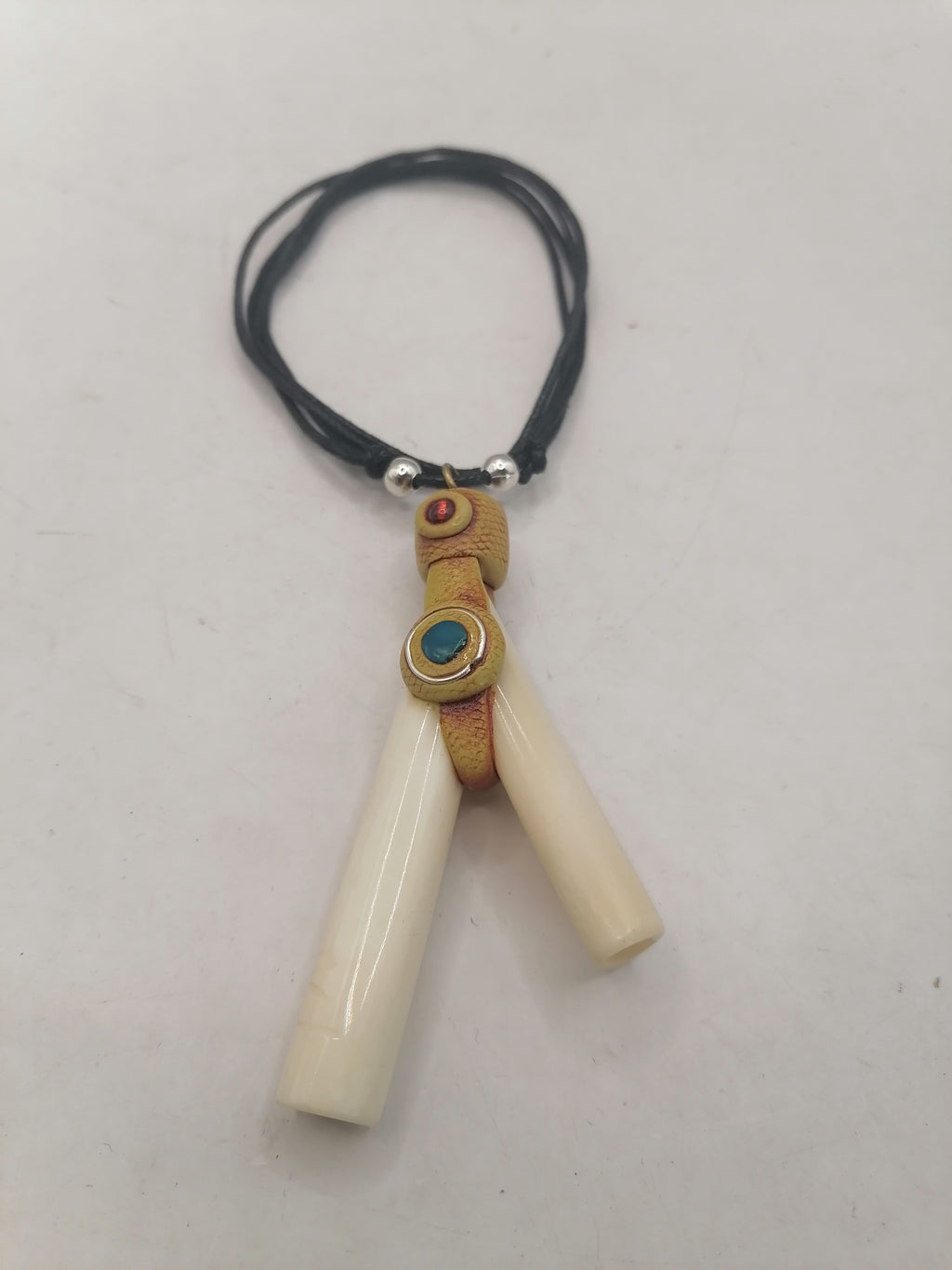 Peruvian Kuripe Handmade Carved Bone Ayahuasca Flower