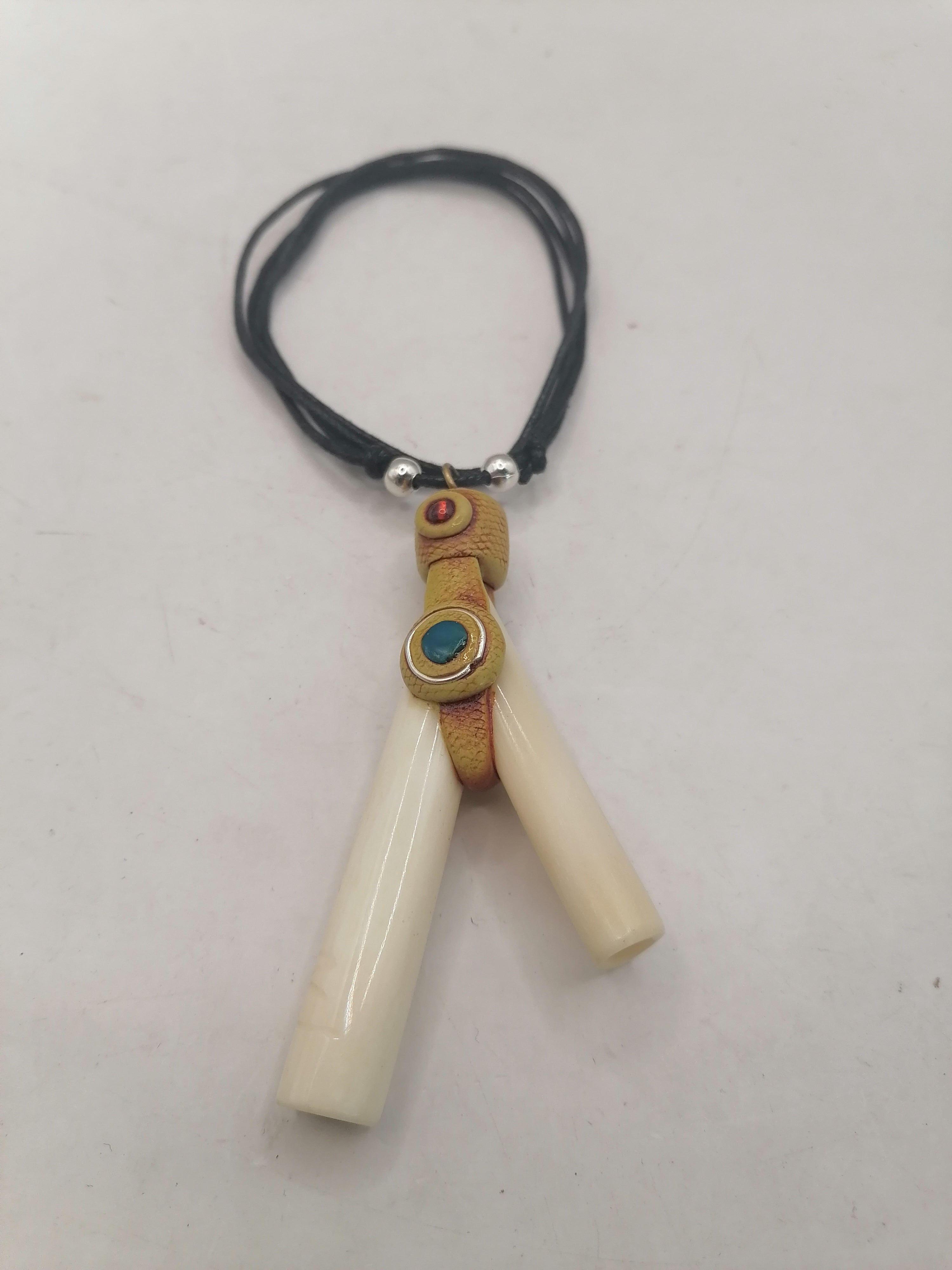 Peruvian Kuripe Handmade Carved Bone Ayahuasca Flower