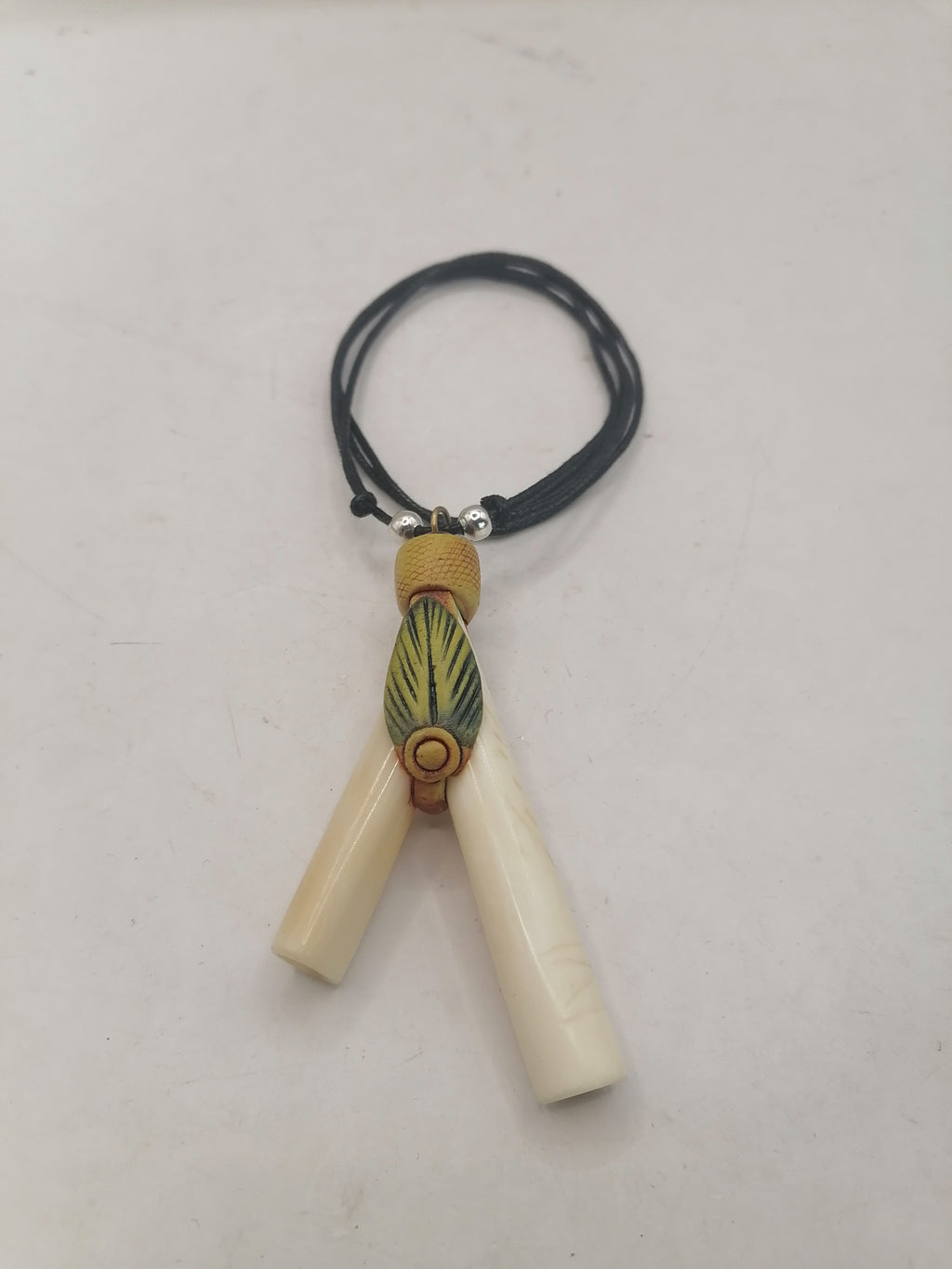 Peruvian Kuripe Handmade Carved Bone Ayahuasca Flower