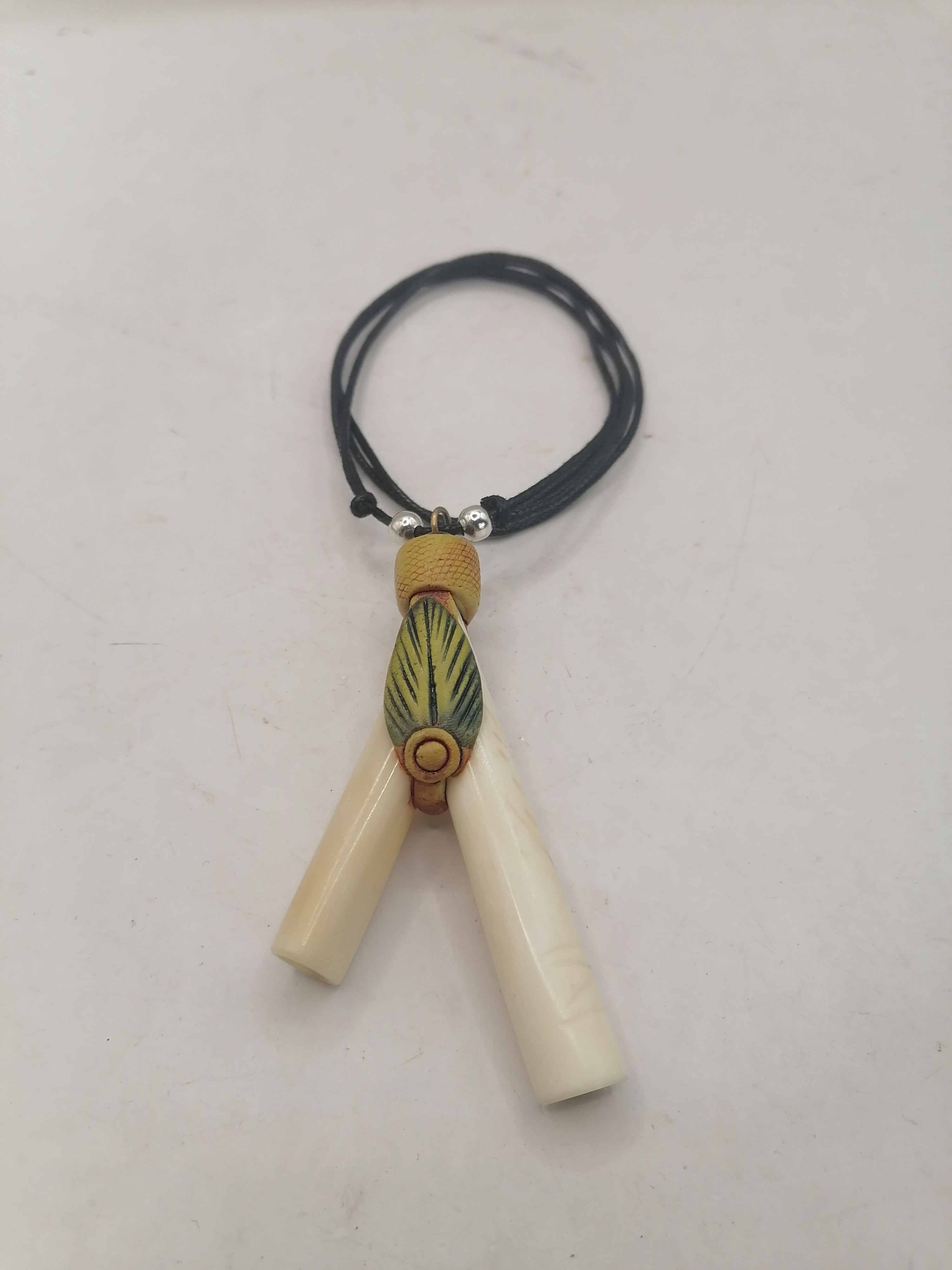 Peruvian Kuripe Handmade Carved Bone Ayahuasca Flower