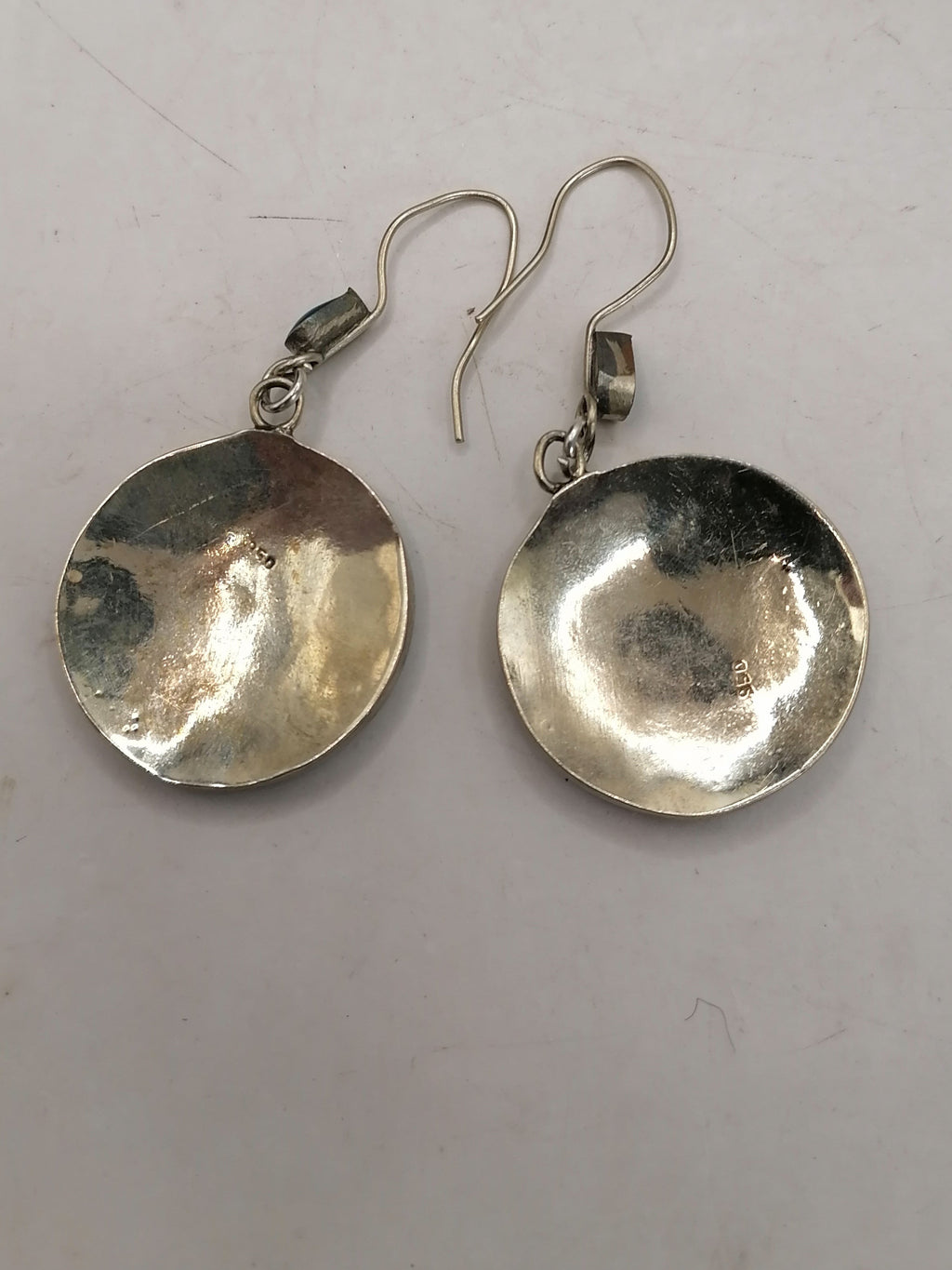 Women's Earrings Alpaca Natural Stone Pachamama Inca Flower
