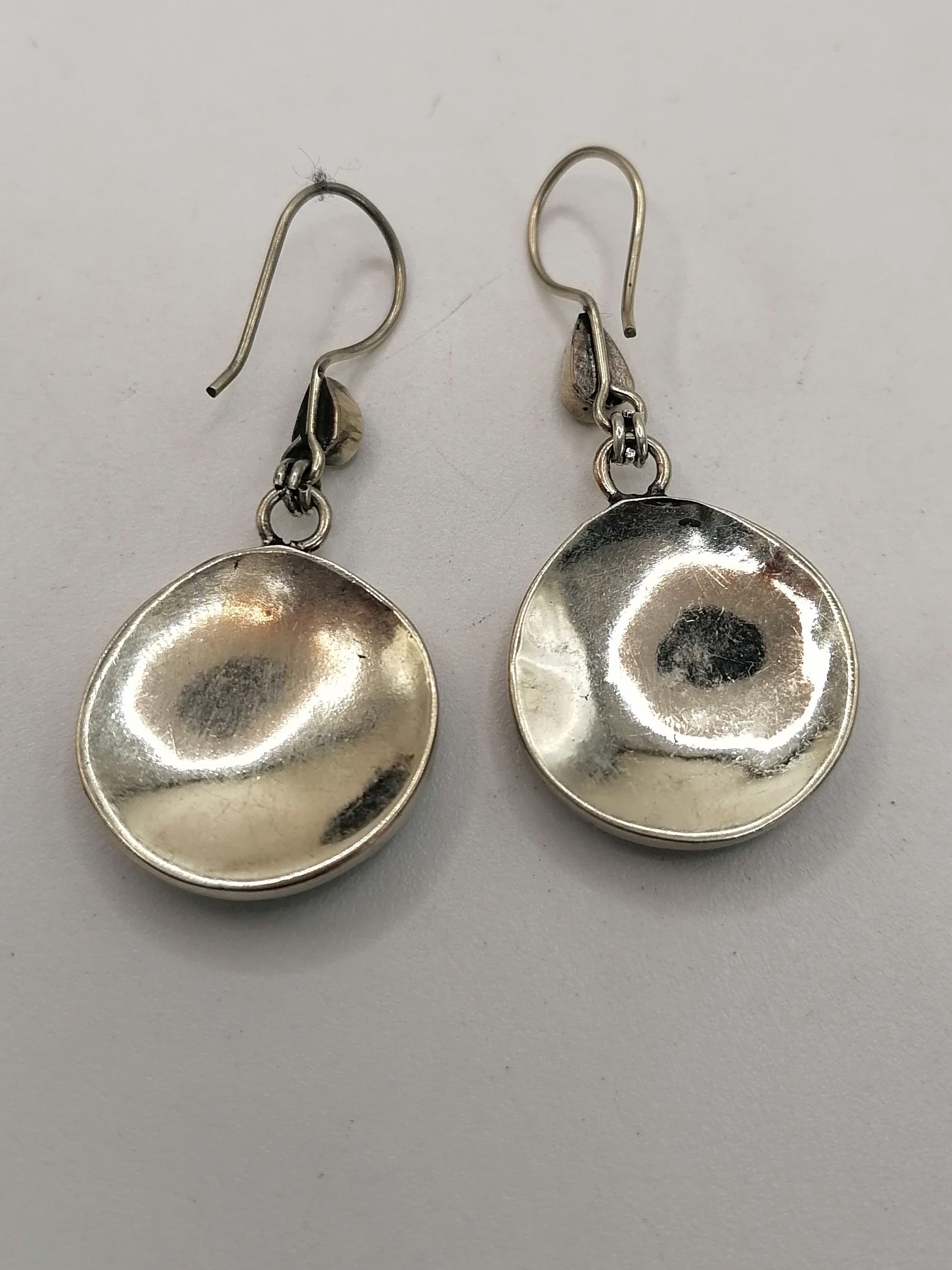 Alpaca Earrings for Women, Natural Sodalite Stone, Spiritual Amulet