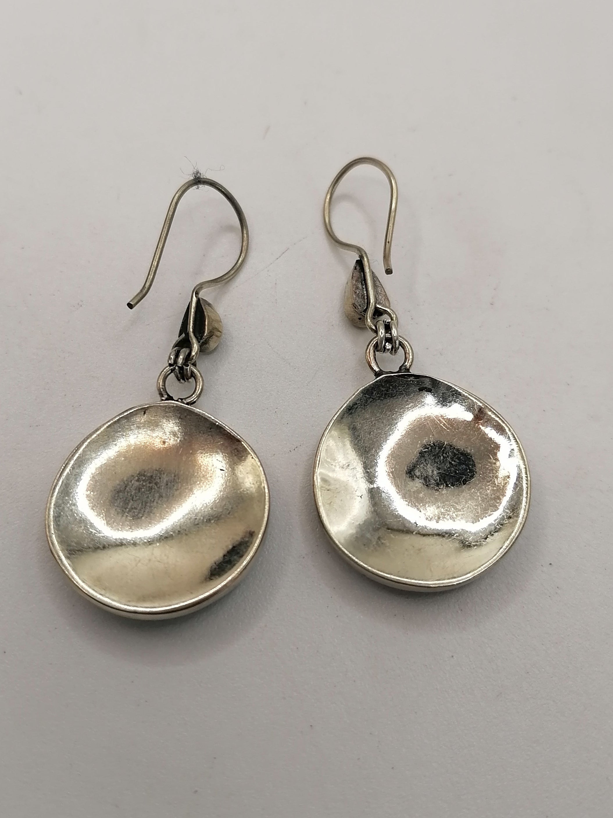 Alpaca Earrings for Women, Natural Sodalite Stone, Spiritual Amulet