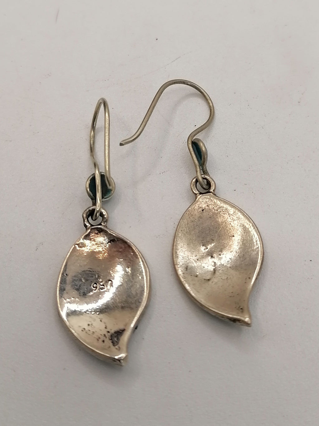 Alpaca Coca Leaf Andean Amulet Earrings for Women