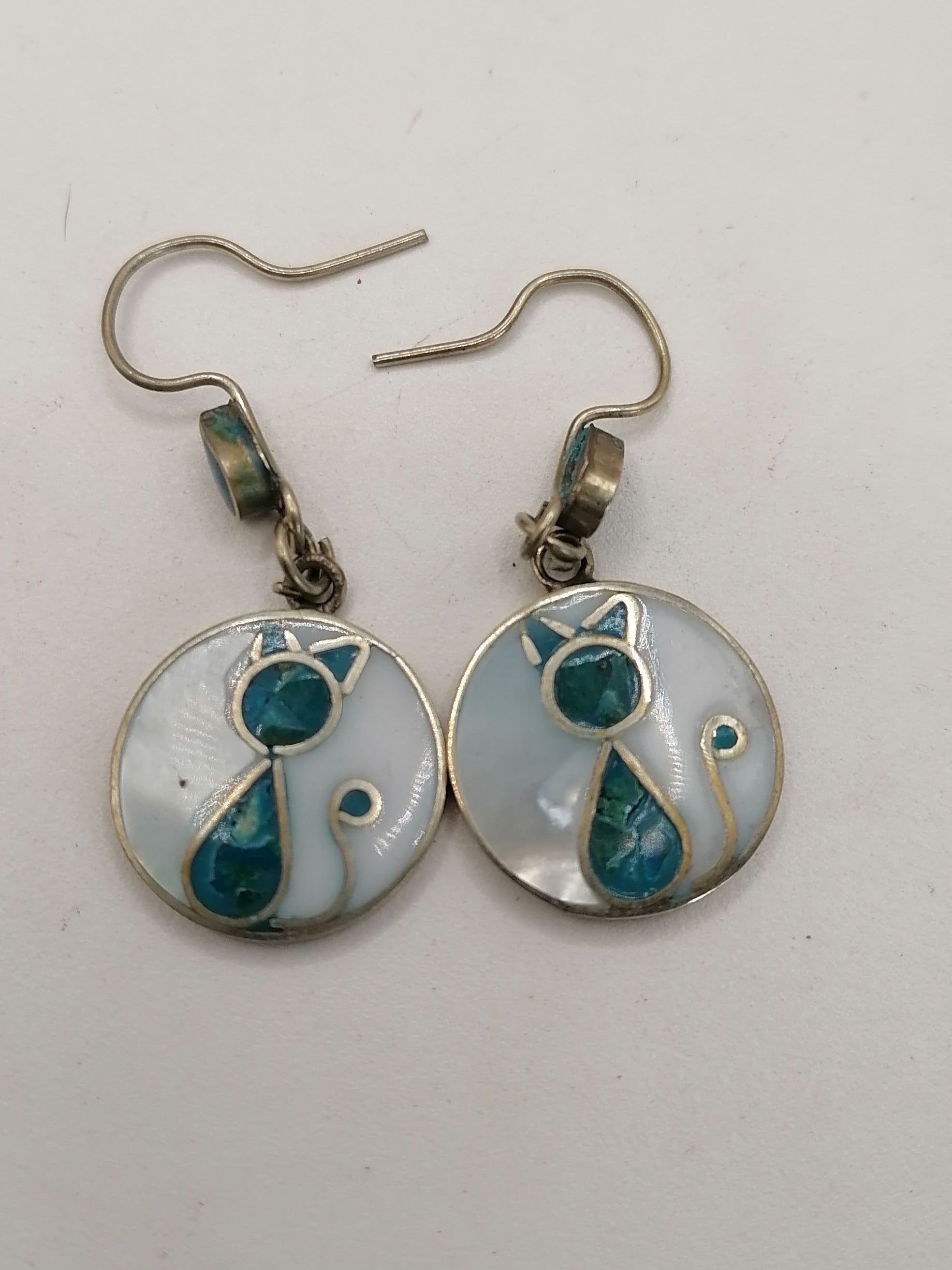 Alpaca Spondylus Natural Stone Earrings for Women