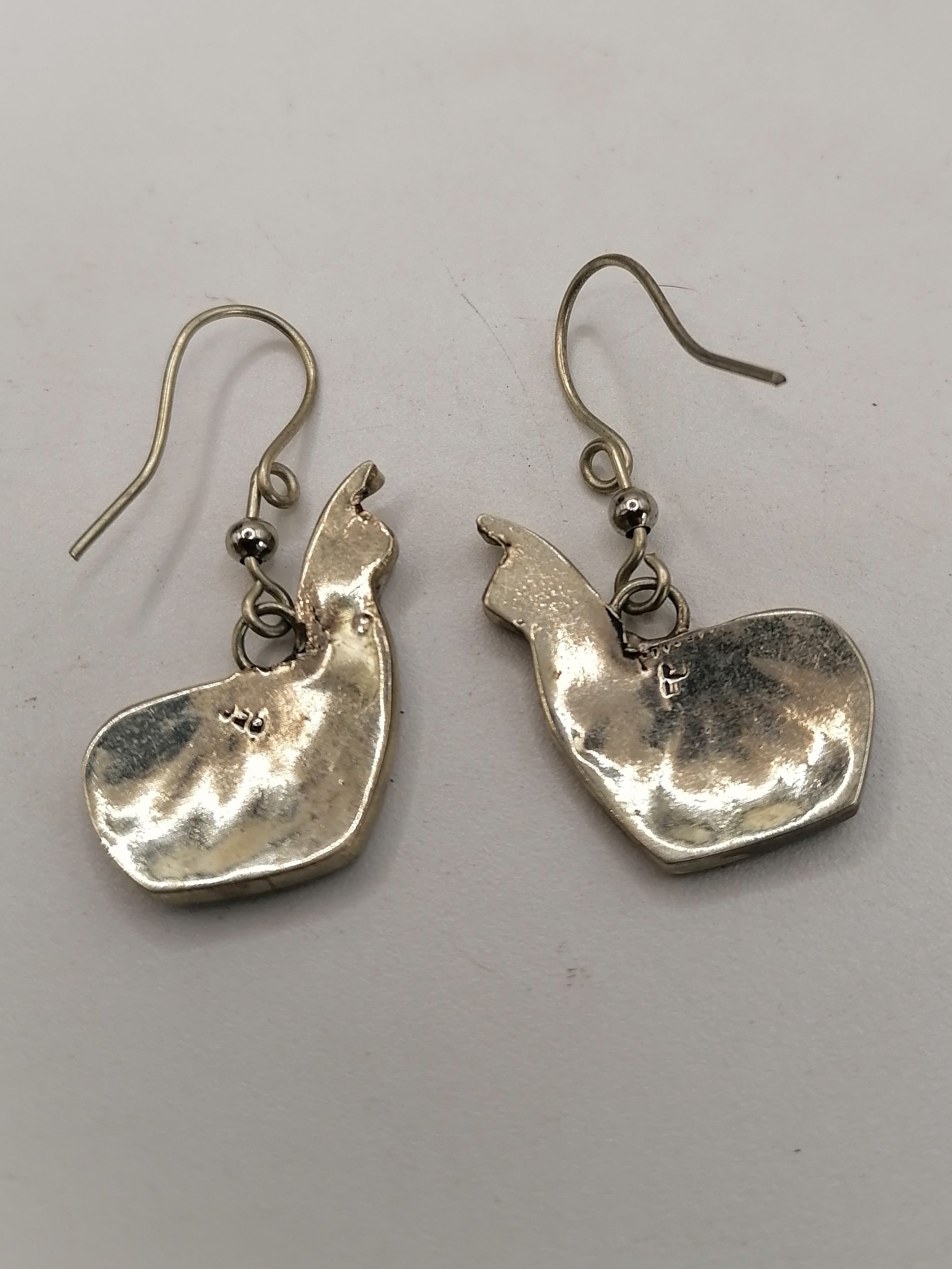 Multicolored Earrings for Women Alpaca Inlaid Stone