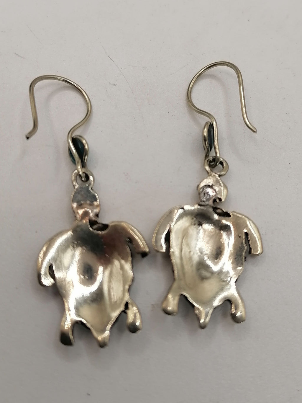 Earrings for Women, Alpaca with Inlaid Natural Stone