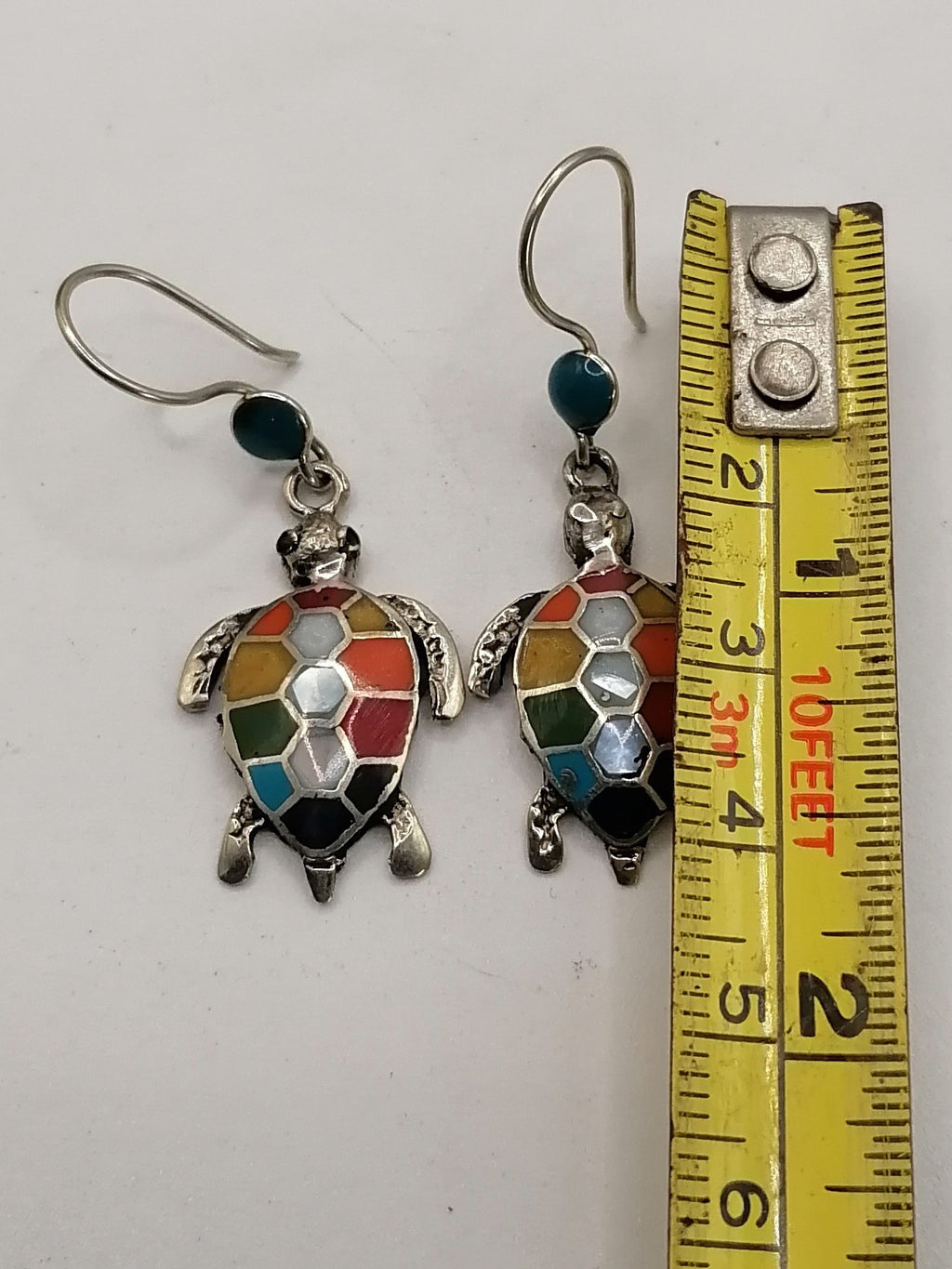 Earrings for Women, Alpaca with Inlaid Natural Stone
